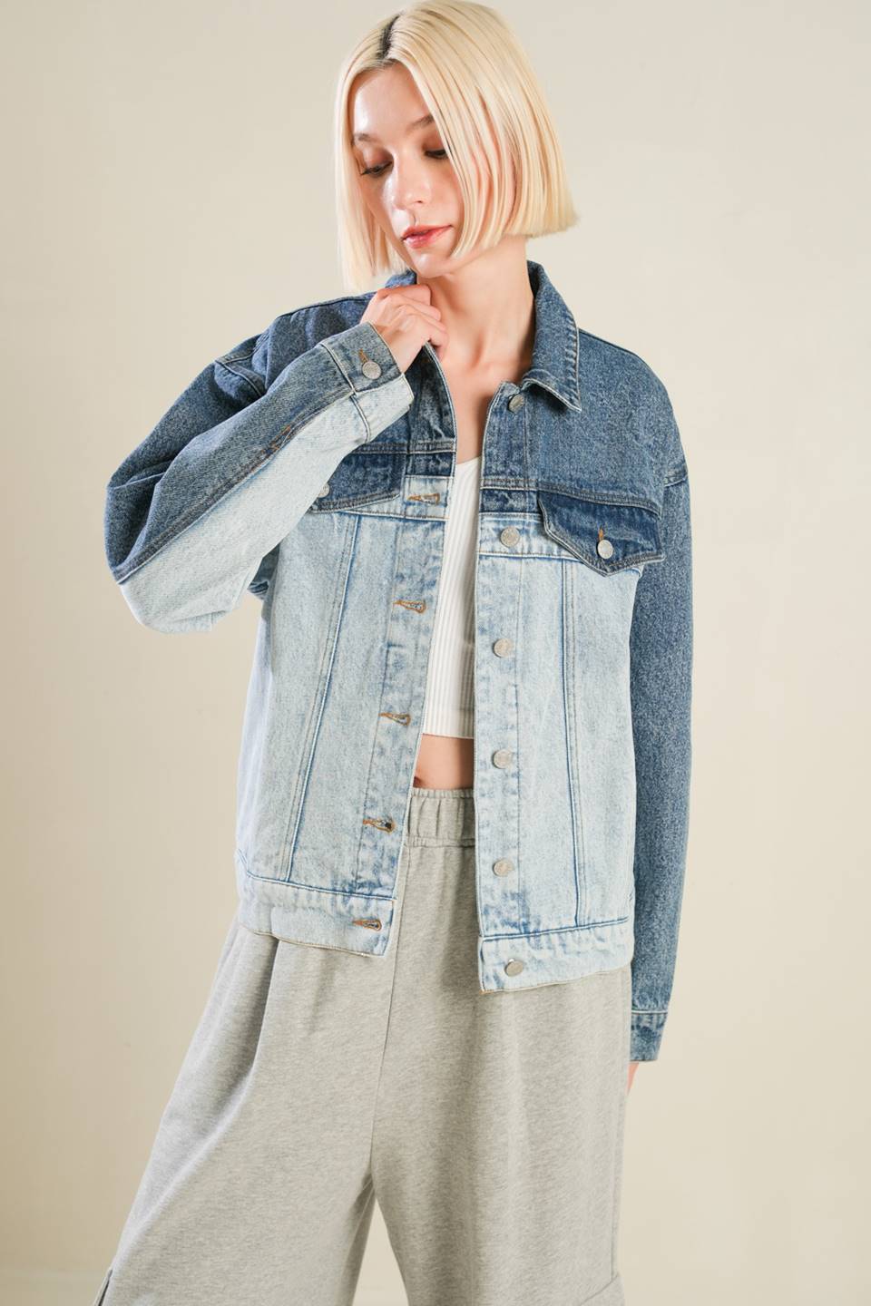 A BAR SONG DENIM JACKET - MaraFormigone