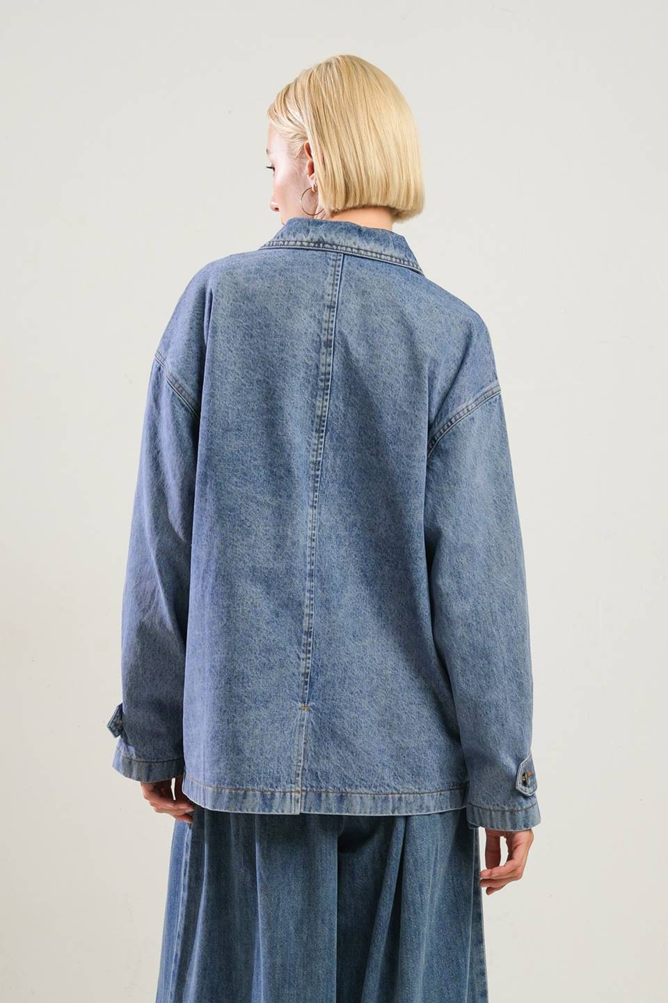 BREATHTAKING CHARM DENIM MIDI JACKET - MaraFormigone