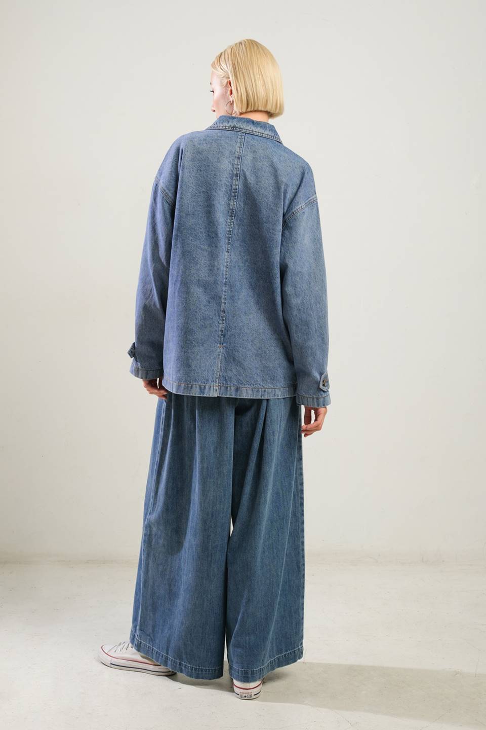 BREATHTAKING CHARM DENIM MIDI JACKET - MaraFormigone