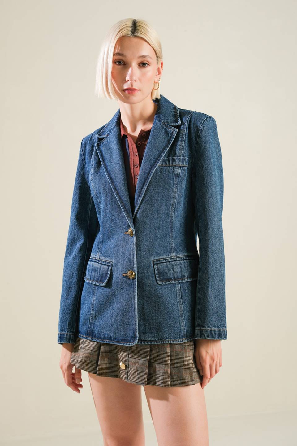 HOT TO GO DENIM BLAZER - MaraFormigone