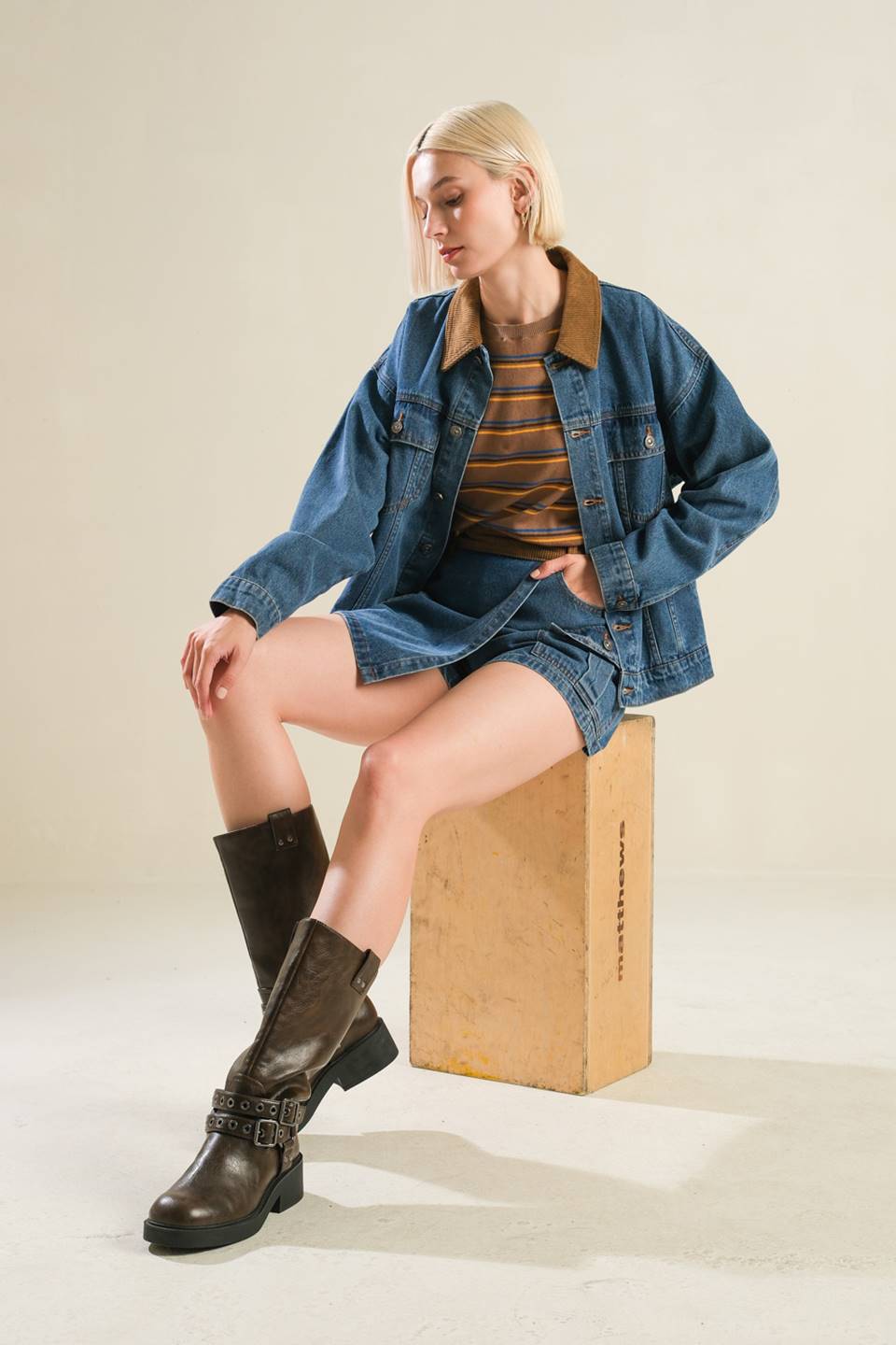 LIVIN' MY BEST LIFE DENIM JACKET - MaraFormigone