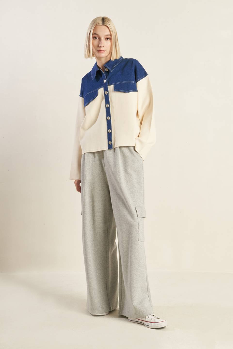 JAQUETA COMBINADA DE JEANS SWEET HARMONY