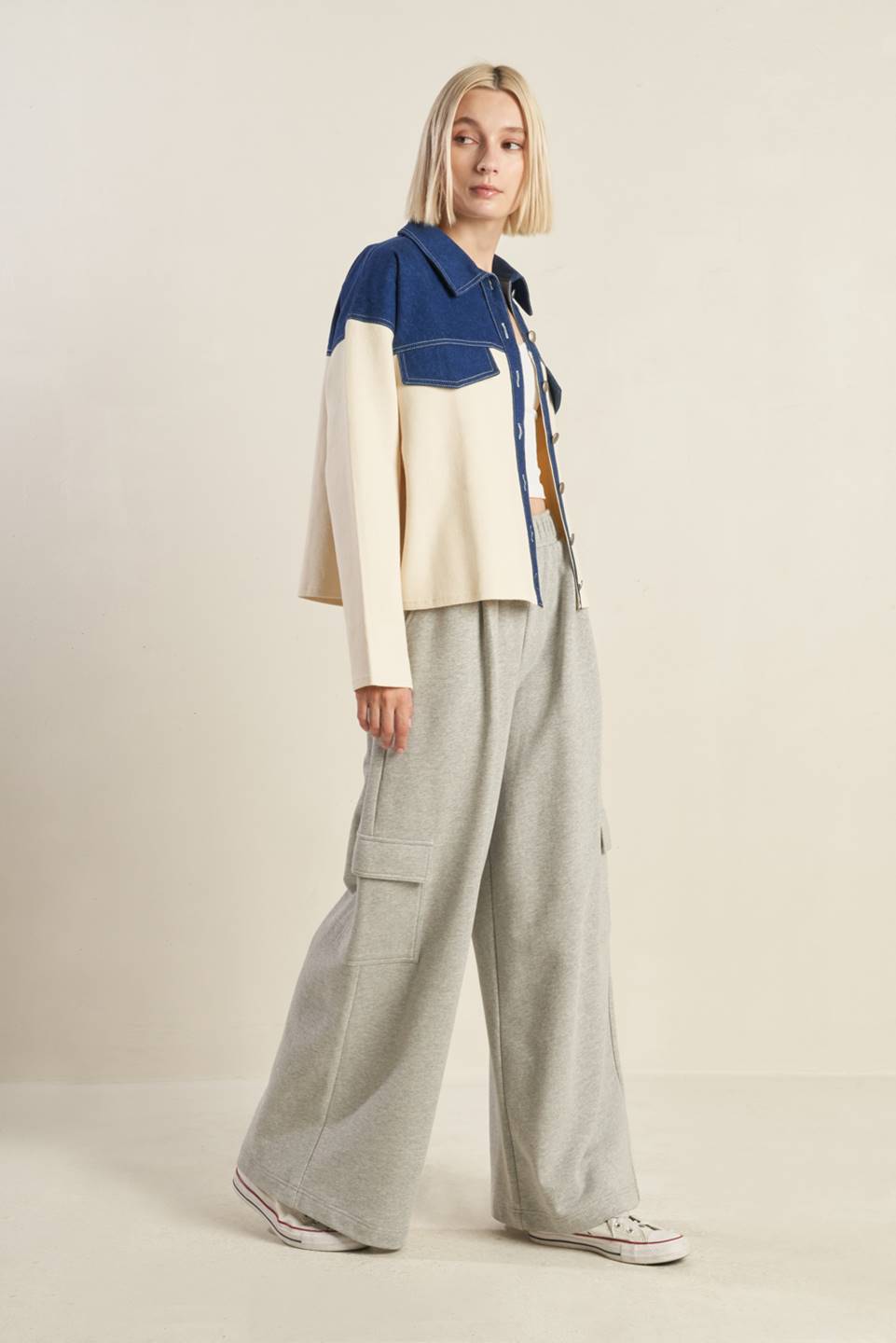 JAQUETA COMBINADA DE JEANS SWEET HARMONY