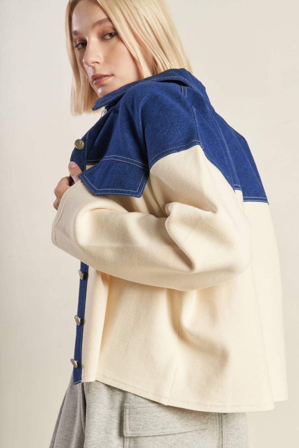 JAQUETA COMBINADA DE JEANS SWEET HARMONY