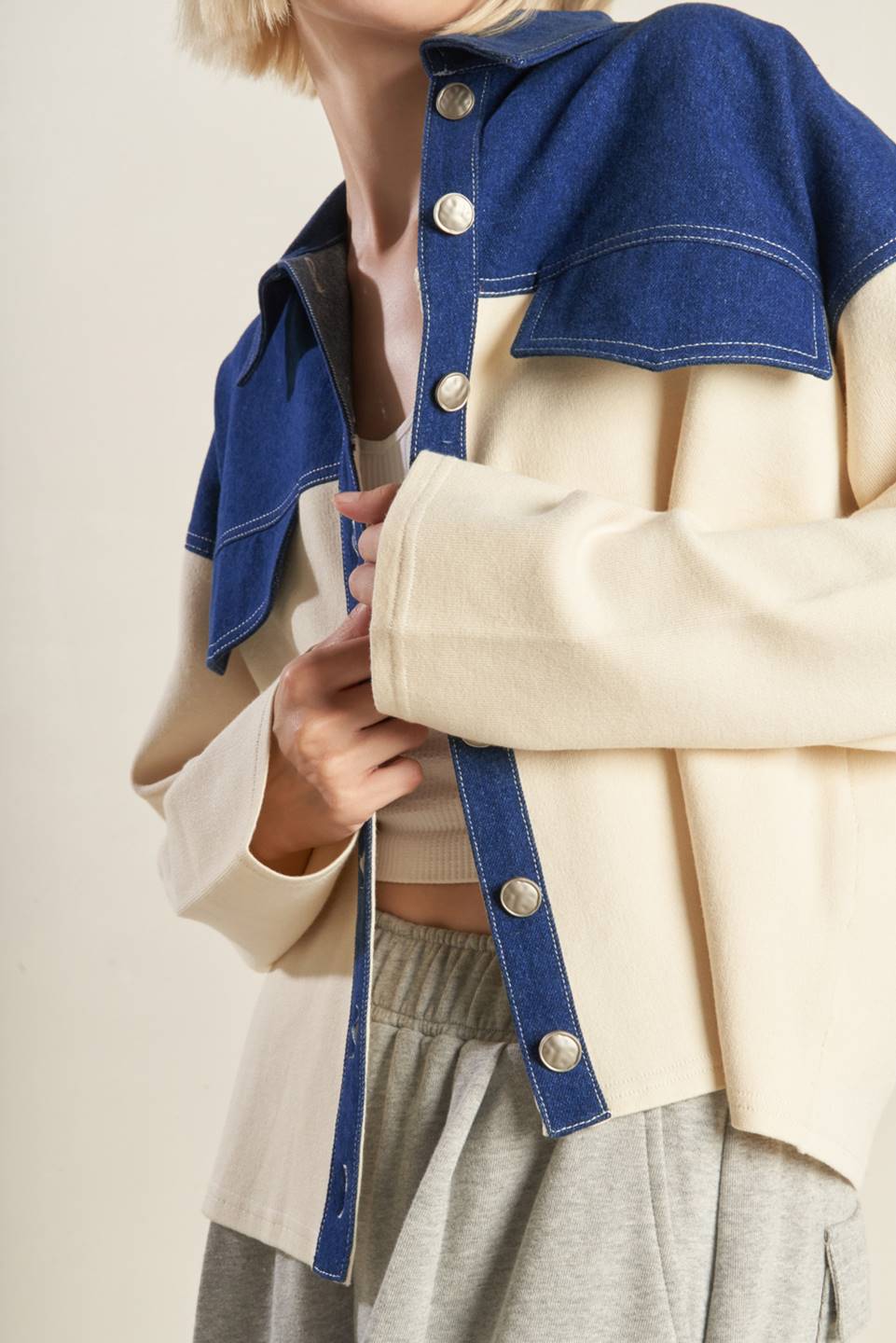 JAQUETA COMBINADA DE JEANS SWEET HARMONY