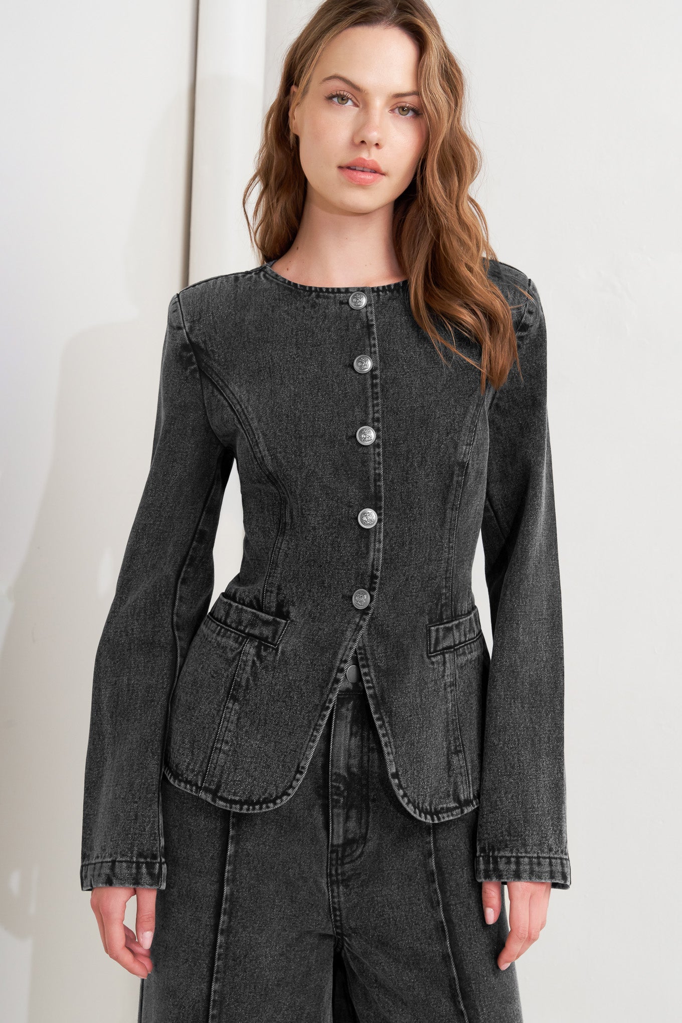 GRAPHITE MUSE DENIM JACKET - MaraFormigone