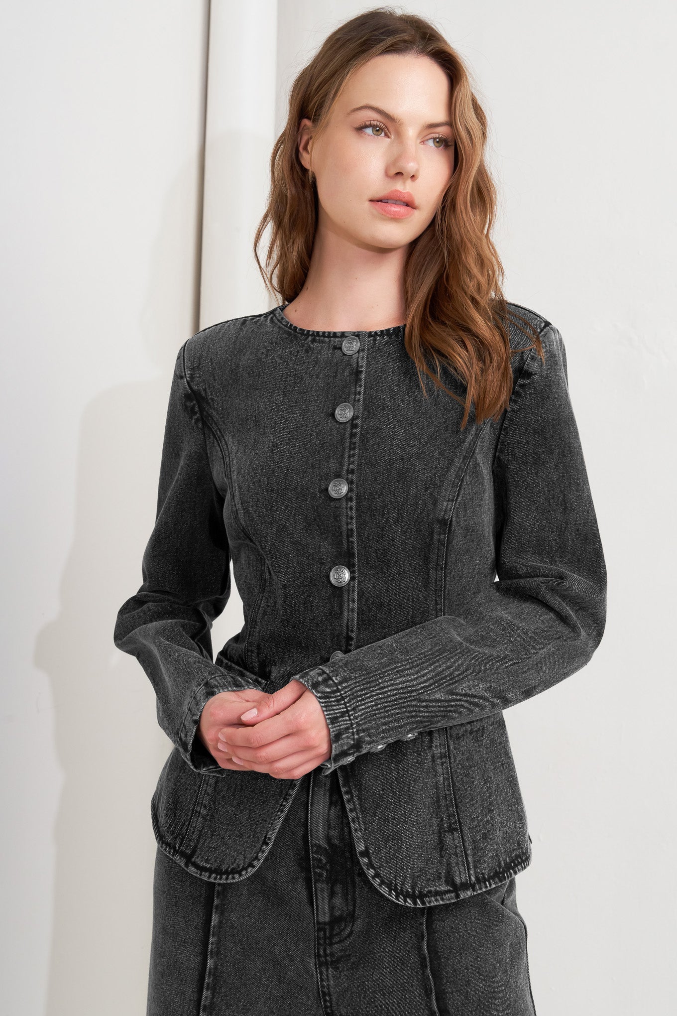 GRAPHITE MUSE DENIM JACKET - MaraFormigone