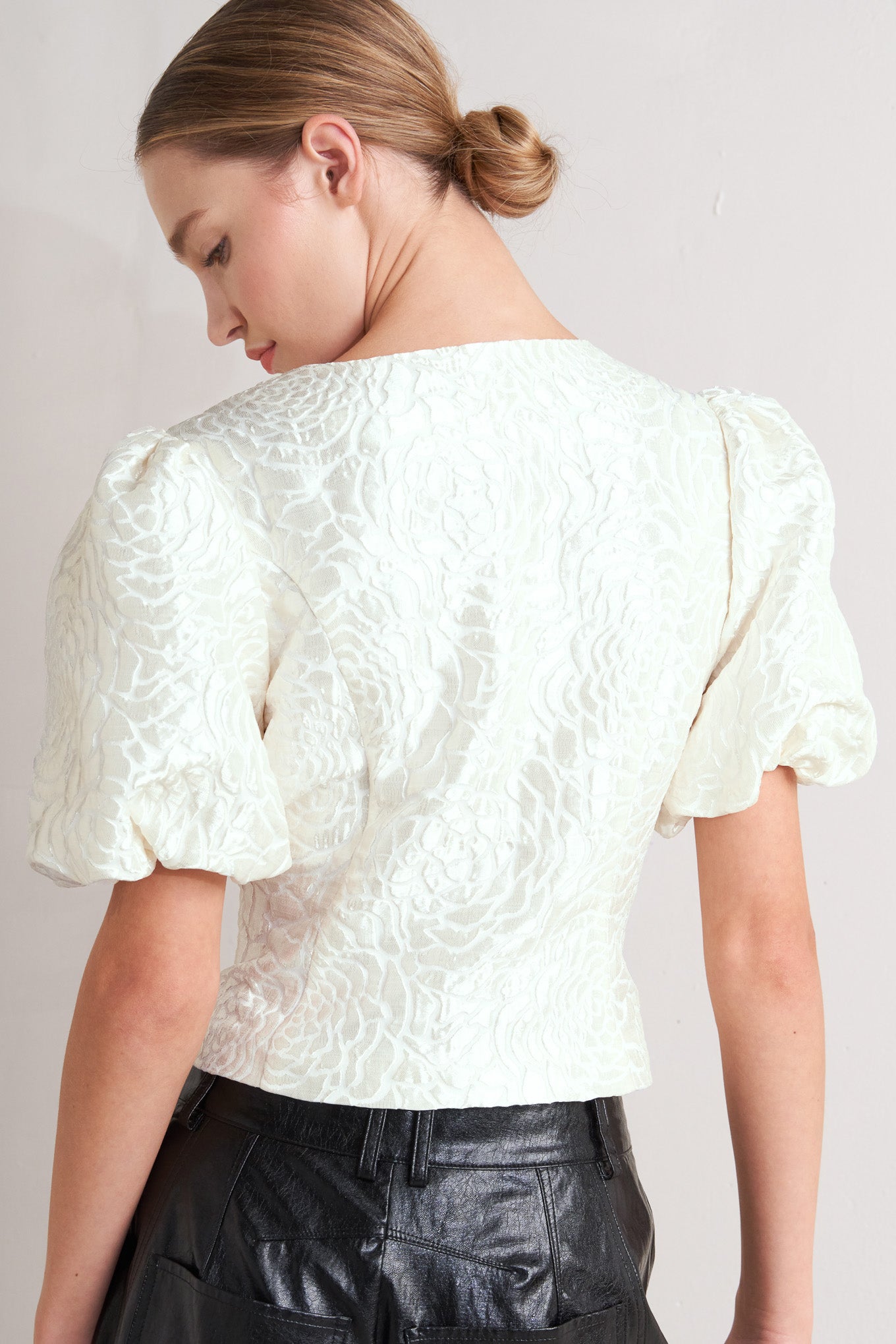 ROSÉ TEXTURE WOVEN TOP - MaraFormigone