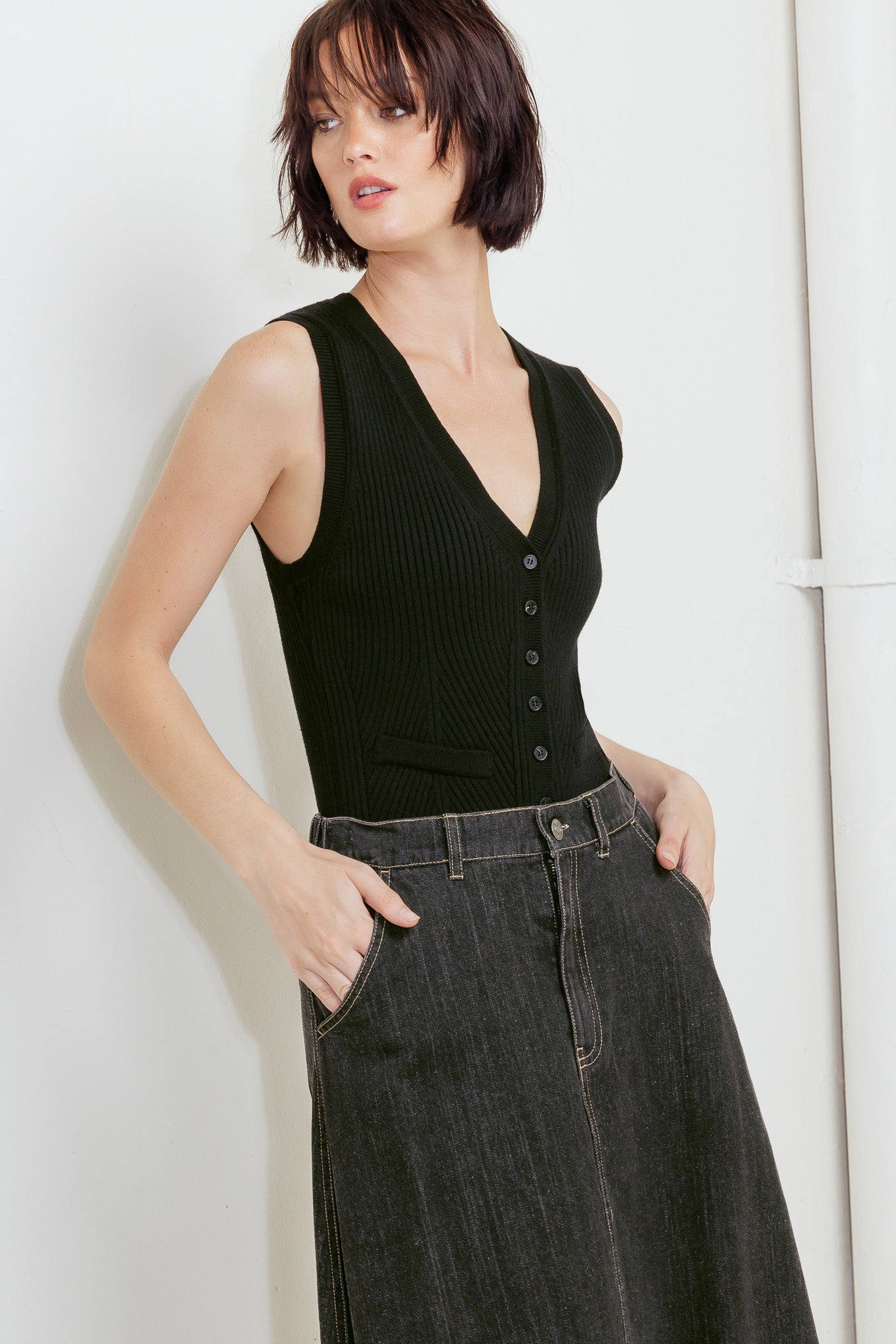 TRADING SECRETS DENIM SKIRT - MaraFormigone