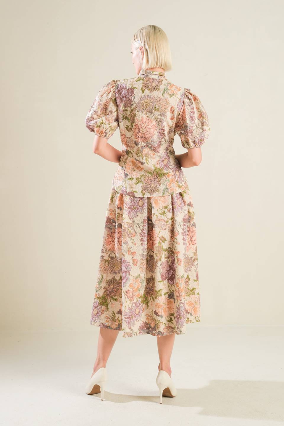 SLEEK SIMPLICITY WOVEN FULL SKIRT - MaraFormigone