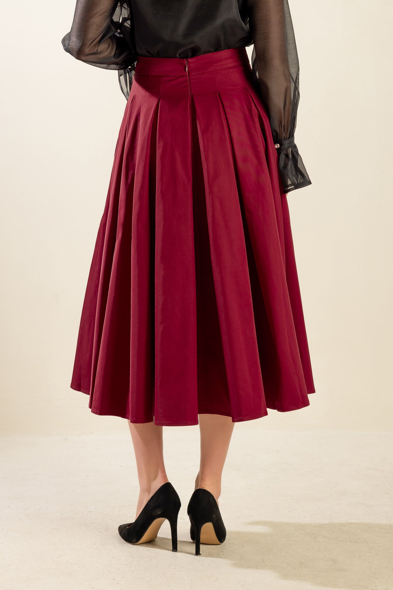 DANCE WITH DESTINY WOVEN MIDI SKIRT - MaraFormigone