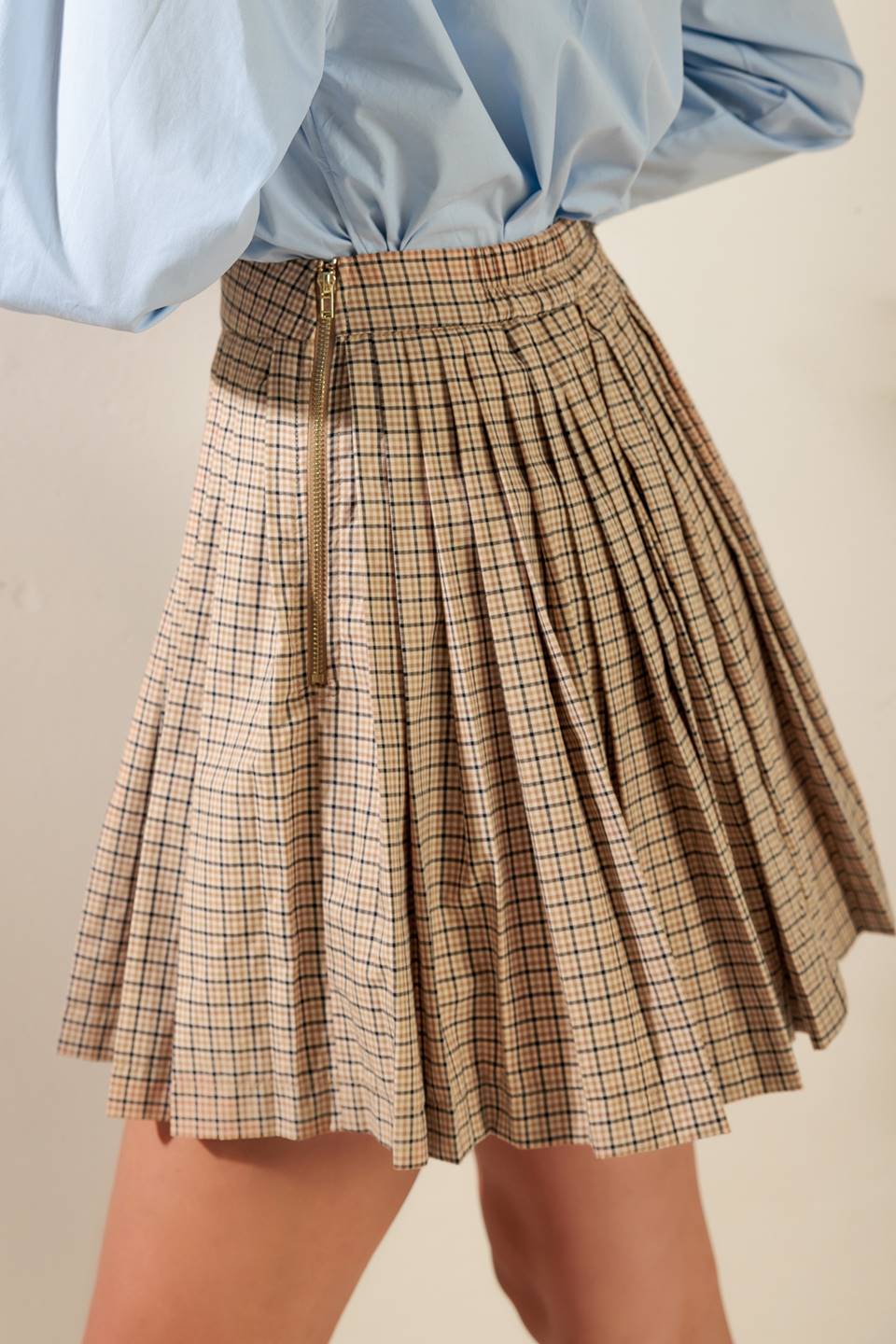 IN MY MEMORIES WOVEN PLAID MINI SKIRT - MaraFormigone