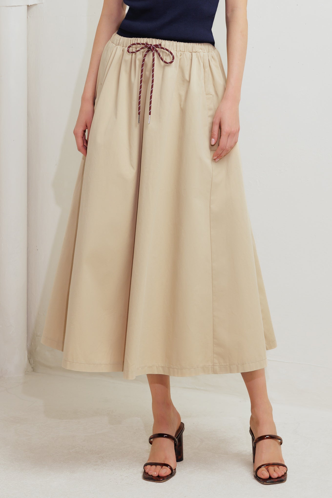 WEEKEND PARISIAN WOVEN MIDI SKIRT - MaraFormigone