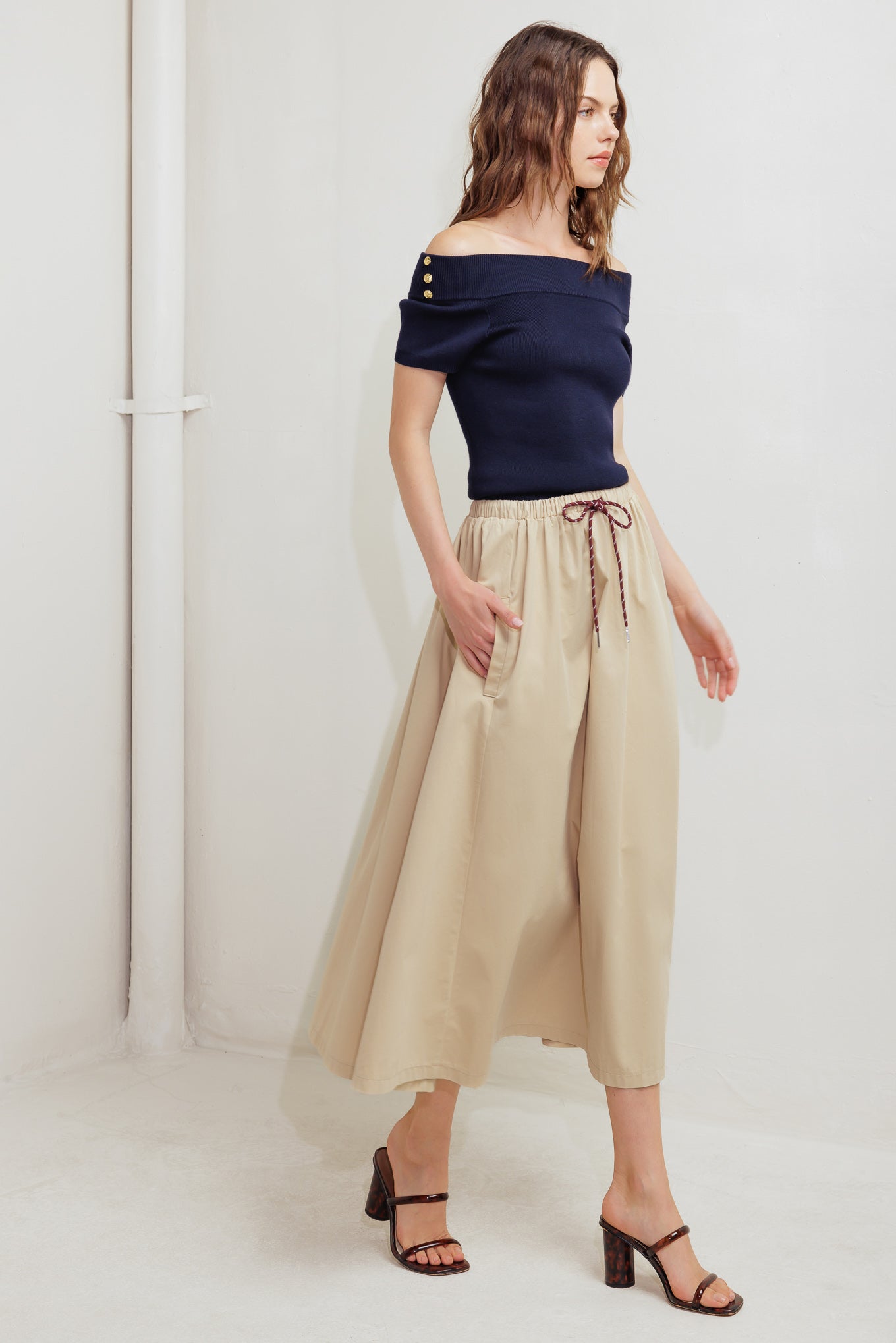 WEEKEND PARISIAN WOVEN MIDI SKIRT - MaraFormigone