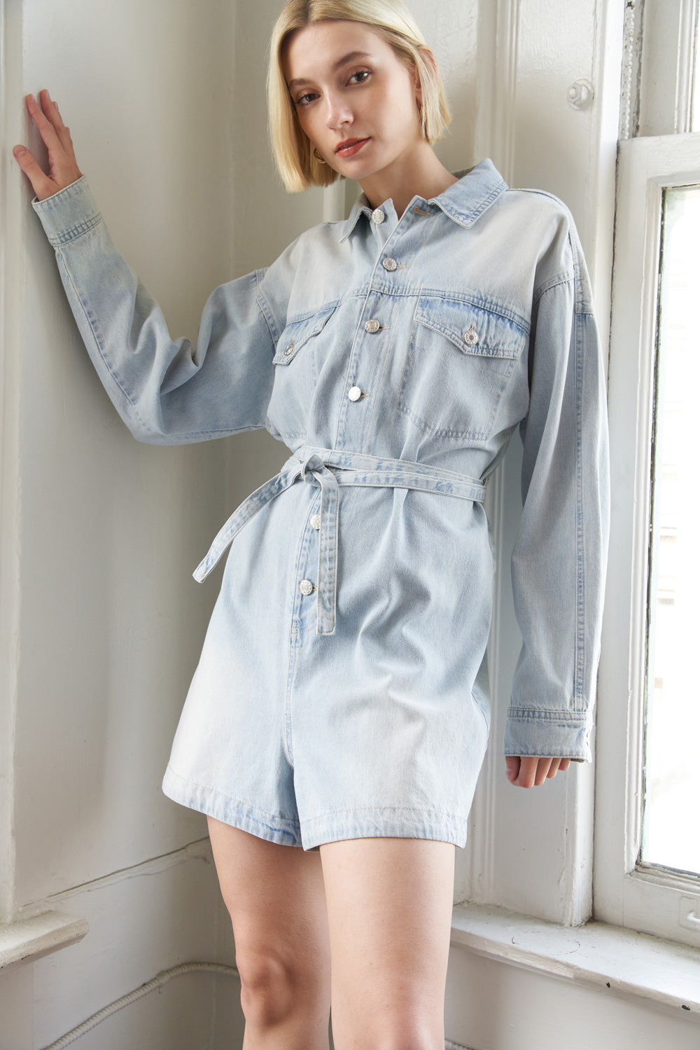TURNING POINT DENIM ROMPER - MaraFormigone