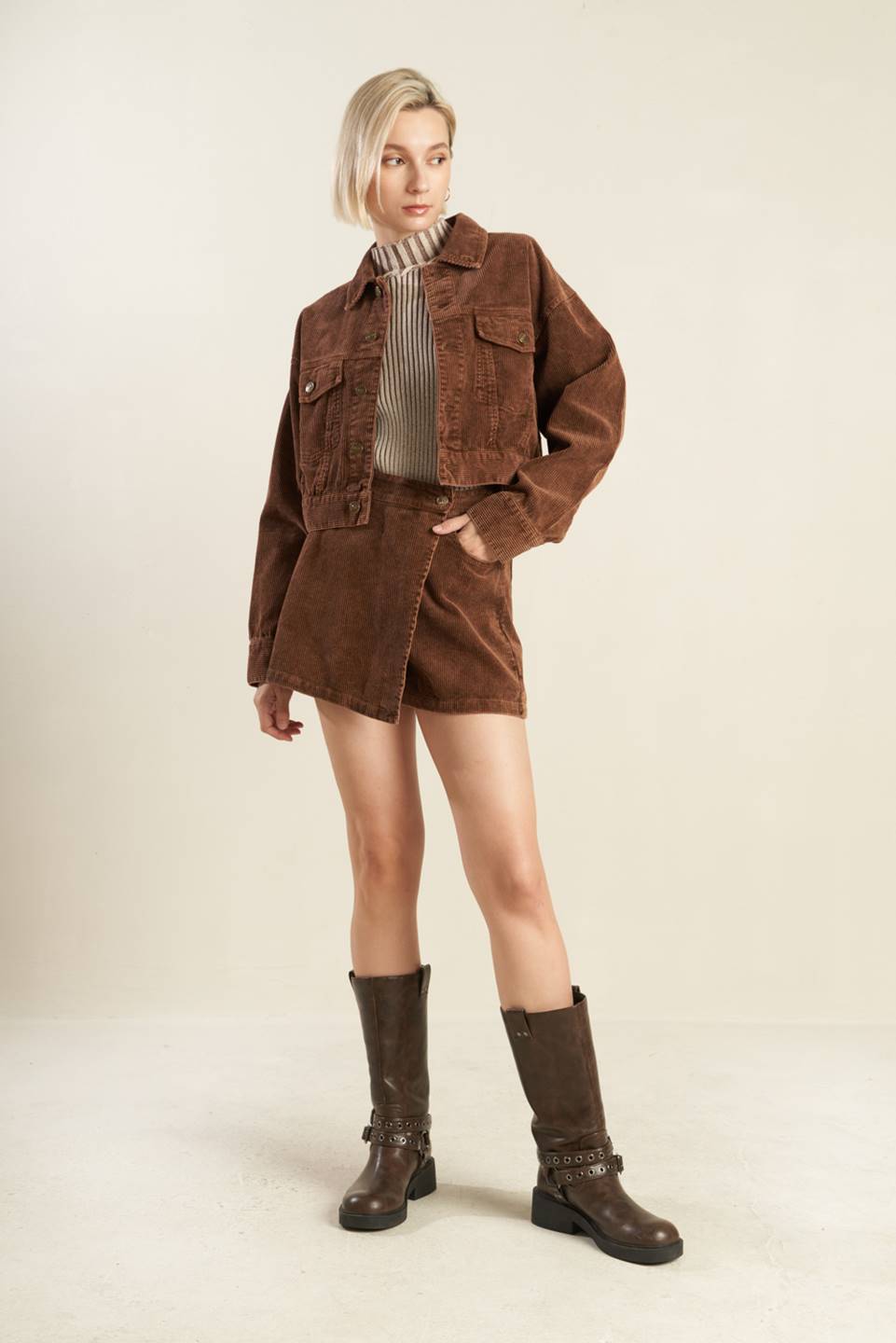 ESCAPING REALITY CORDUROY SKIRT - MaraFormigone