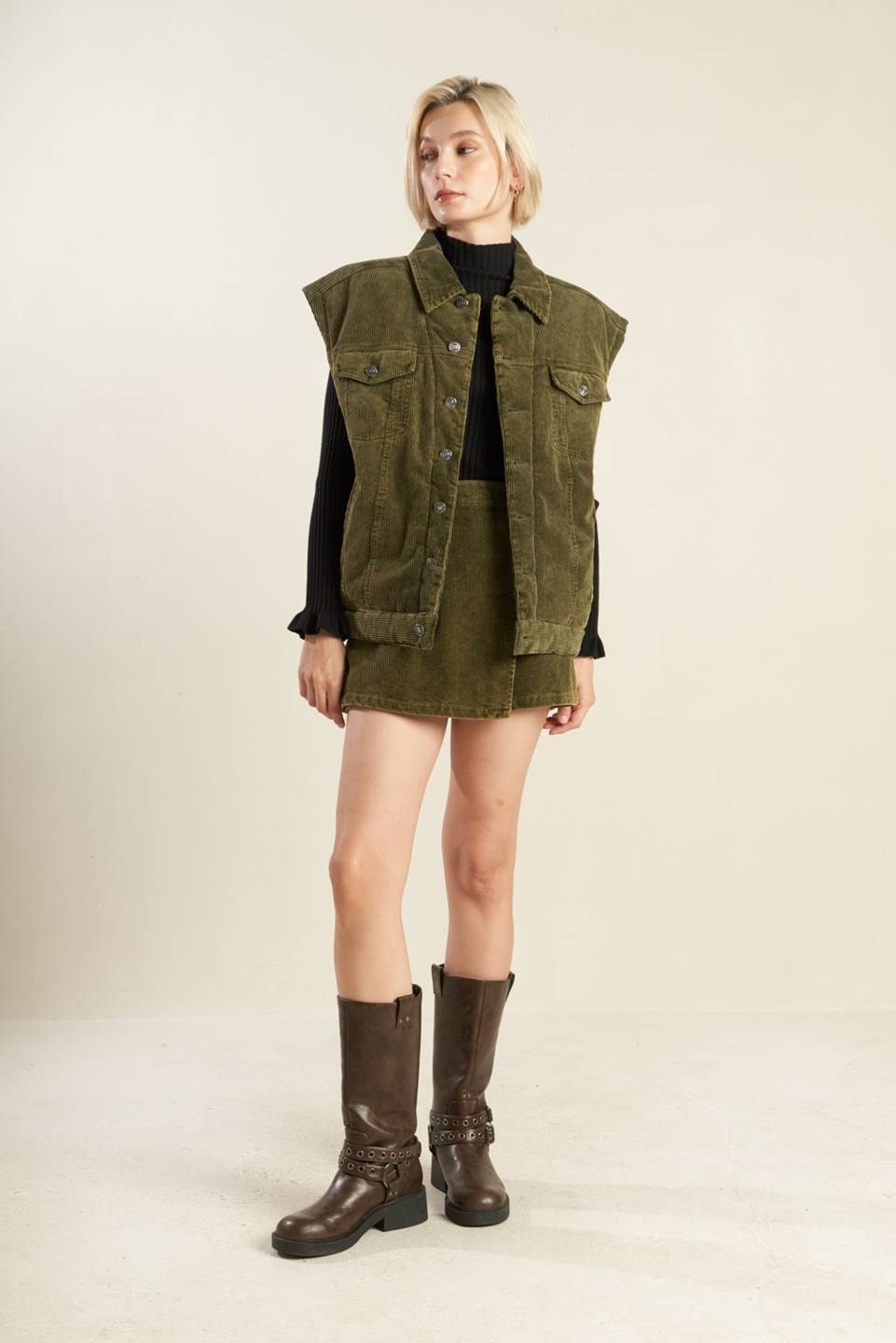 ESCAPING REALITY CORDUROY SKIRT - MaraFormigone