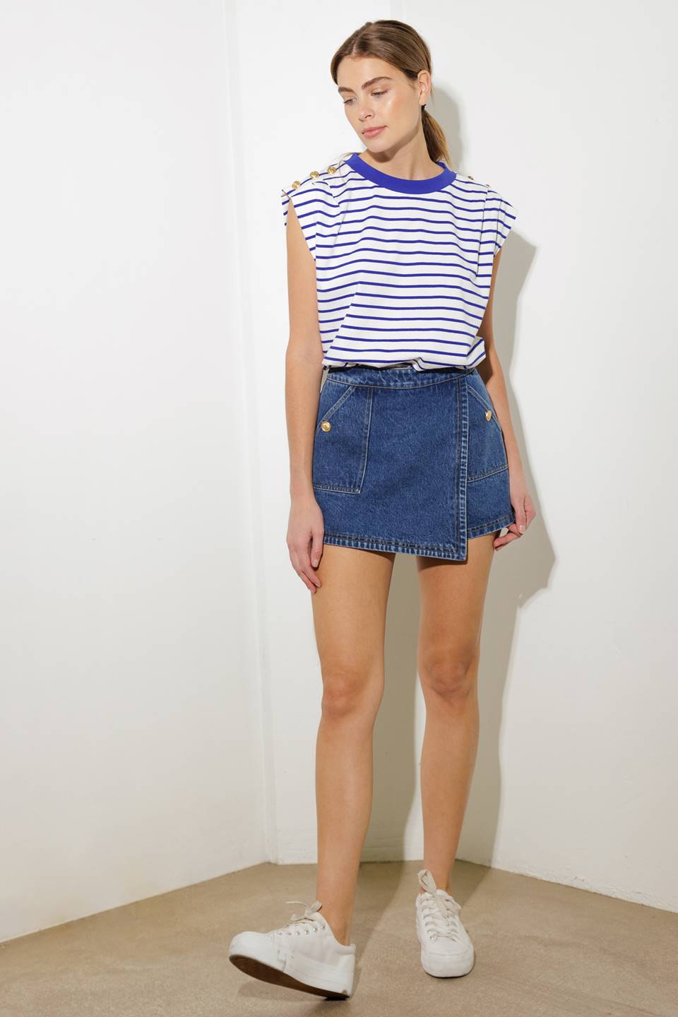 FOR A SECOND DENIM SKORT - MaraFormigone