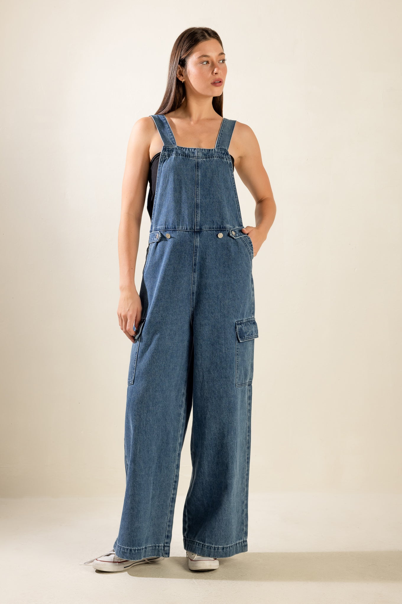 LET ME TALK DENIM CARGO PANTS - MaraFormigone