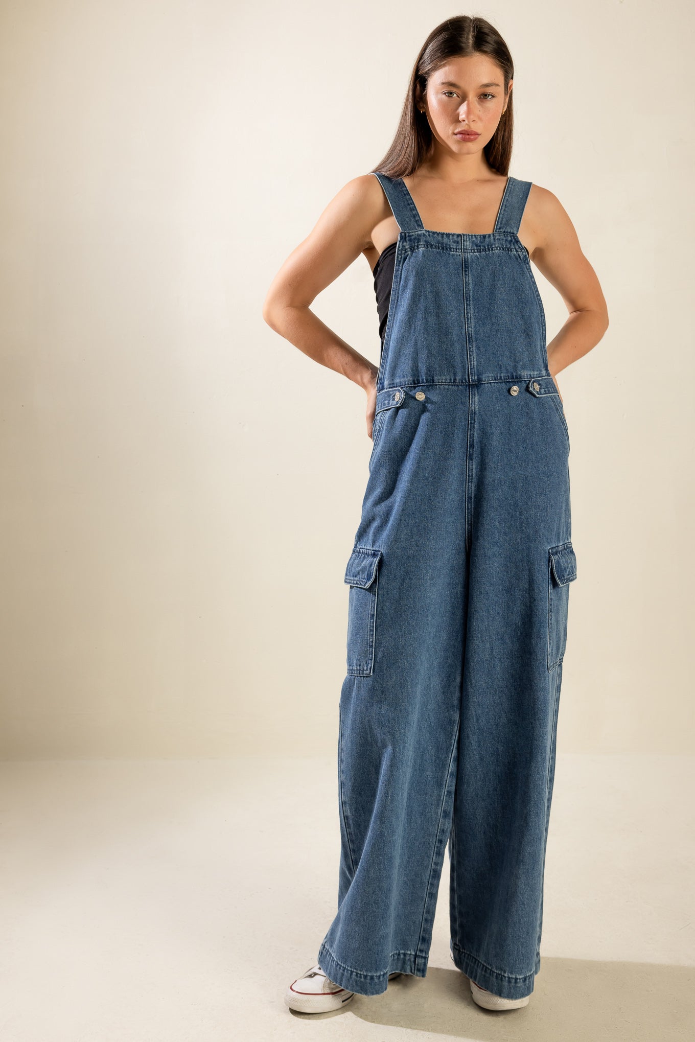 LET ME TALK DENIM CARGO PANTS - MaraFormigone