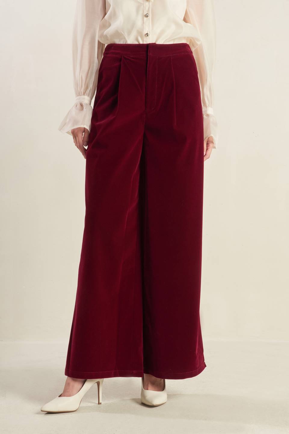 COY CHARM VELVET PANTS - MaraFormigone