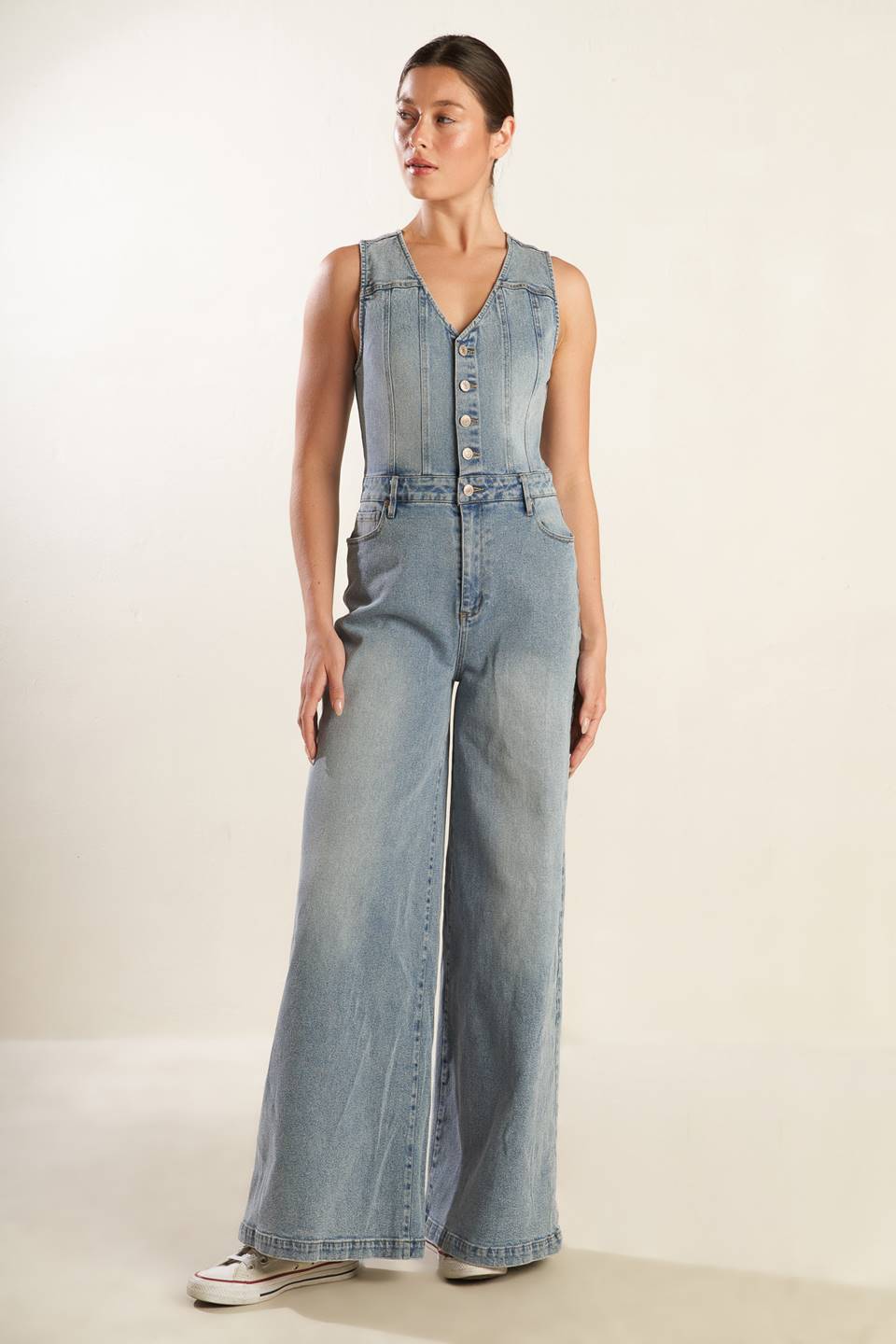 WALK WITH ME DENIM JUMPSUIT - MaraFormigone