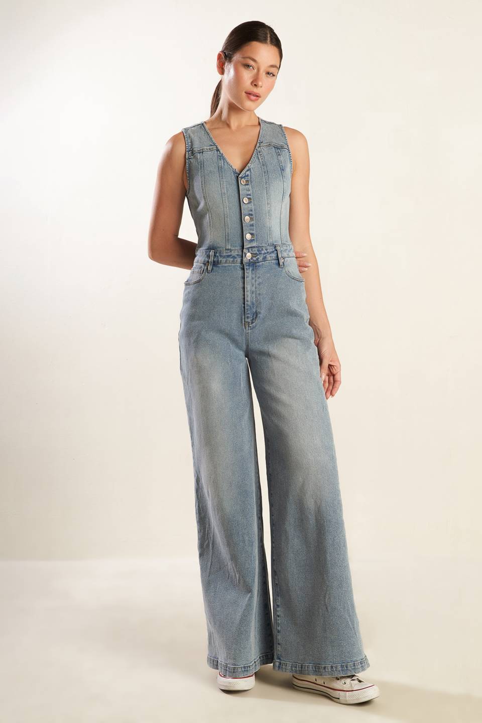 WALK WITH ME DENIM JUMPSUIT - MaraFormigone