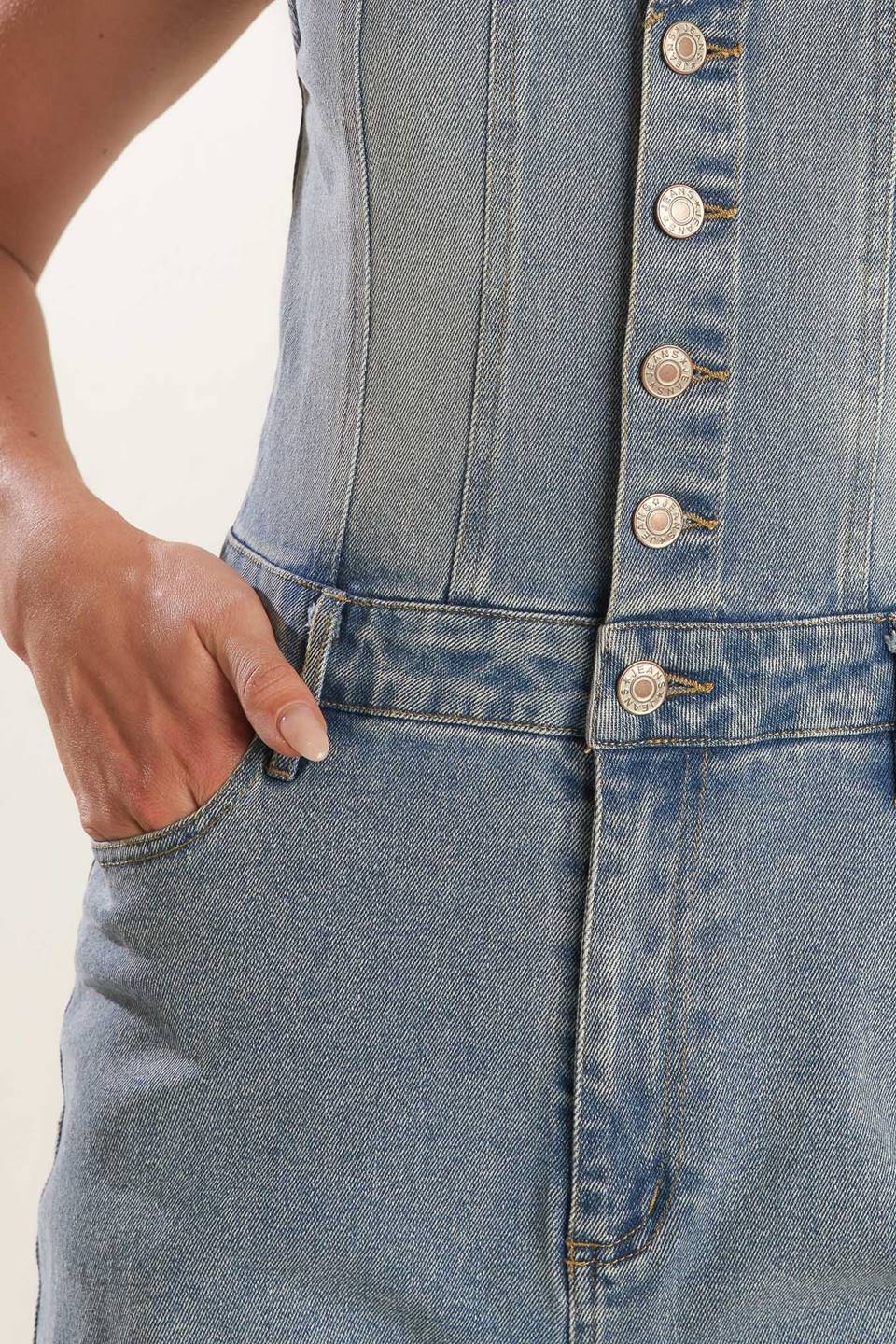 WALK WITH ME DENIM JUMPSUIT - MaraFormigone