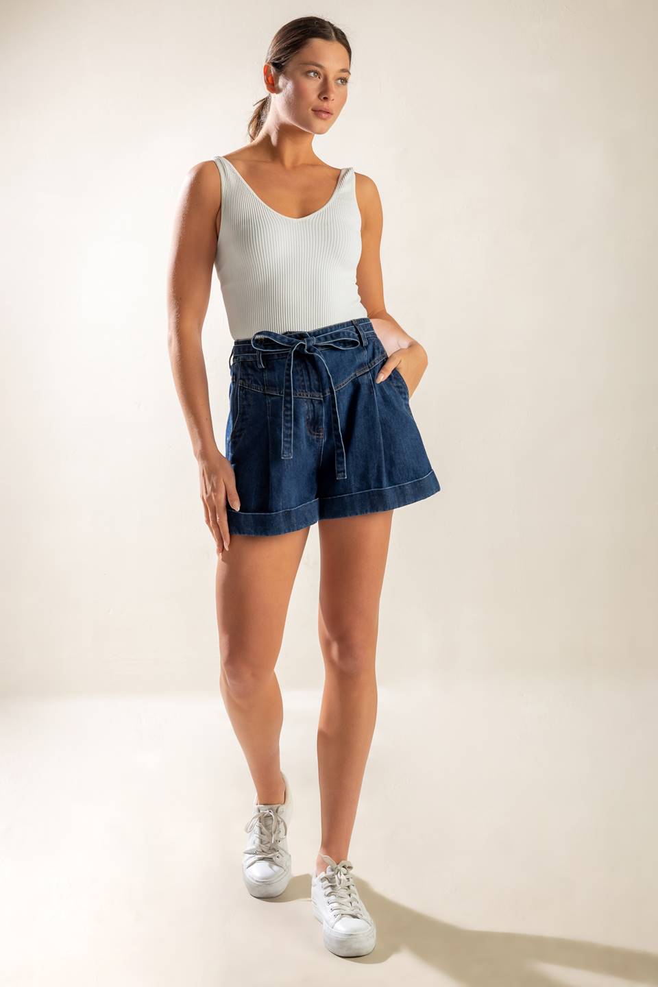 WALK IN THE PARK DENIM SHORTS - MaraFormigone