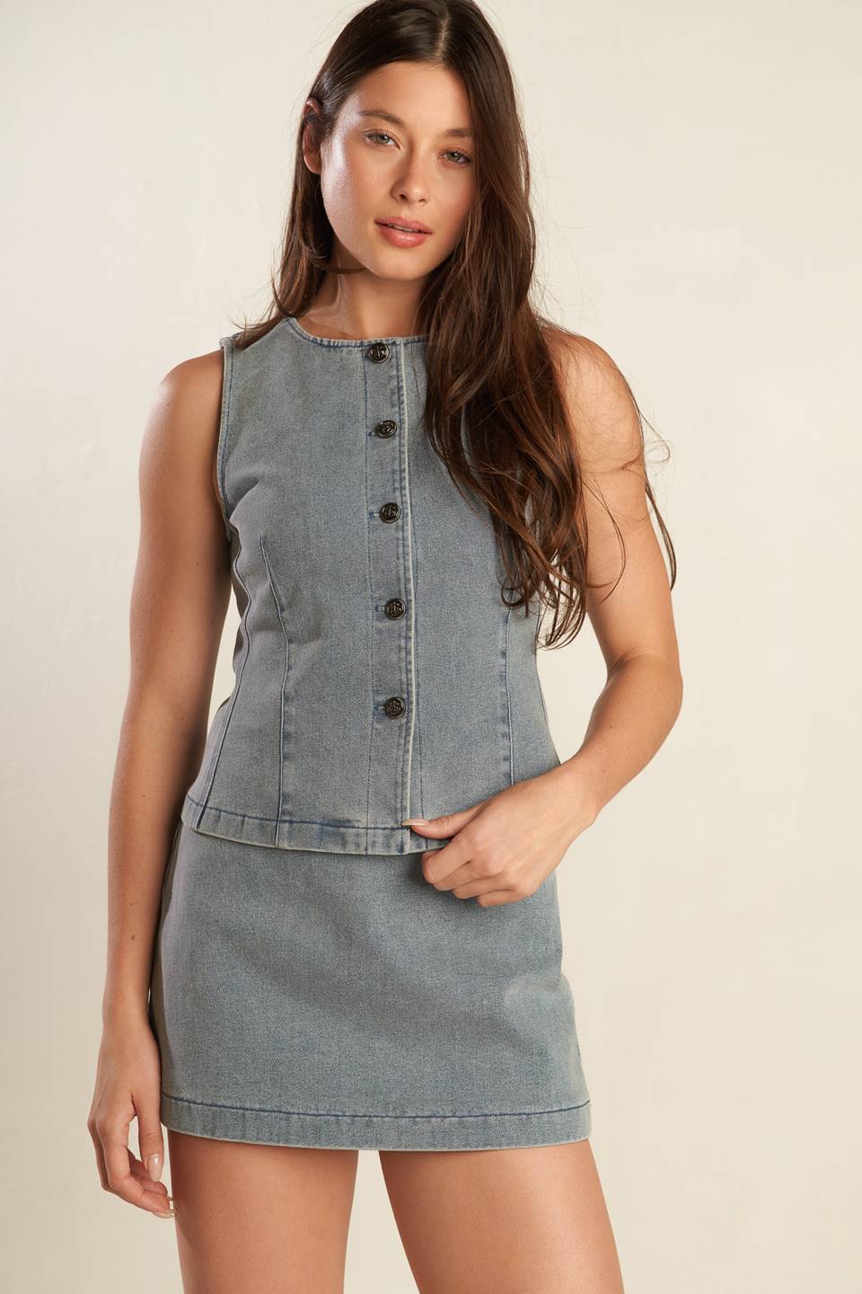 DAISY DATE DENIM SKORT - MaraFormigone