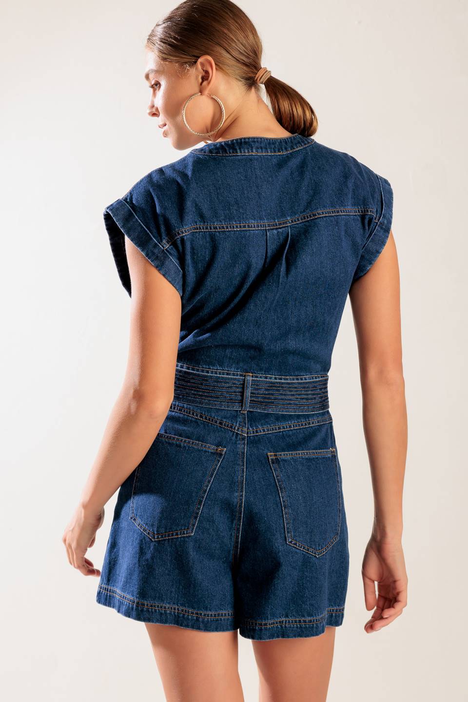 A LITTLE BIT OF THIS DENIM ROMPER - MaraFormigone