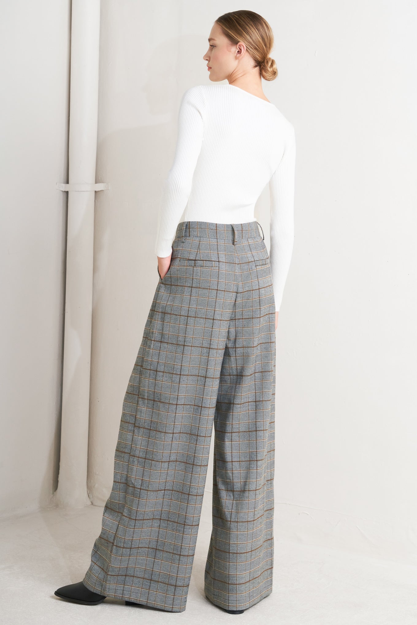 NEW AGE WOVEN PLAID PANTS - MaraFormigone