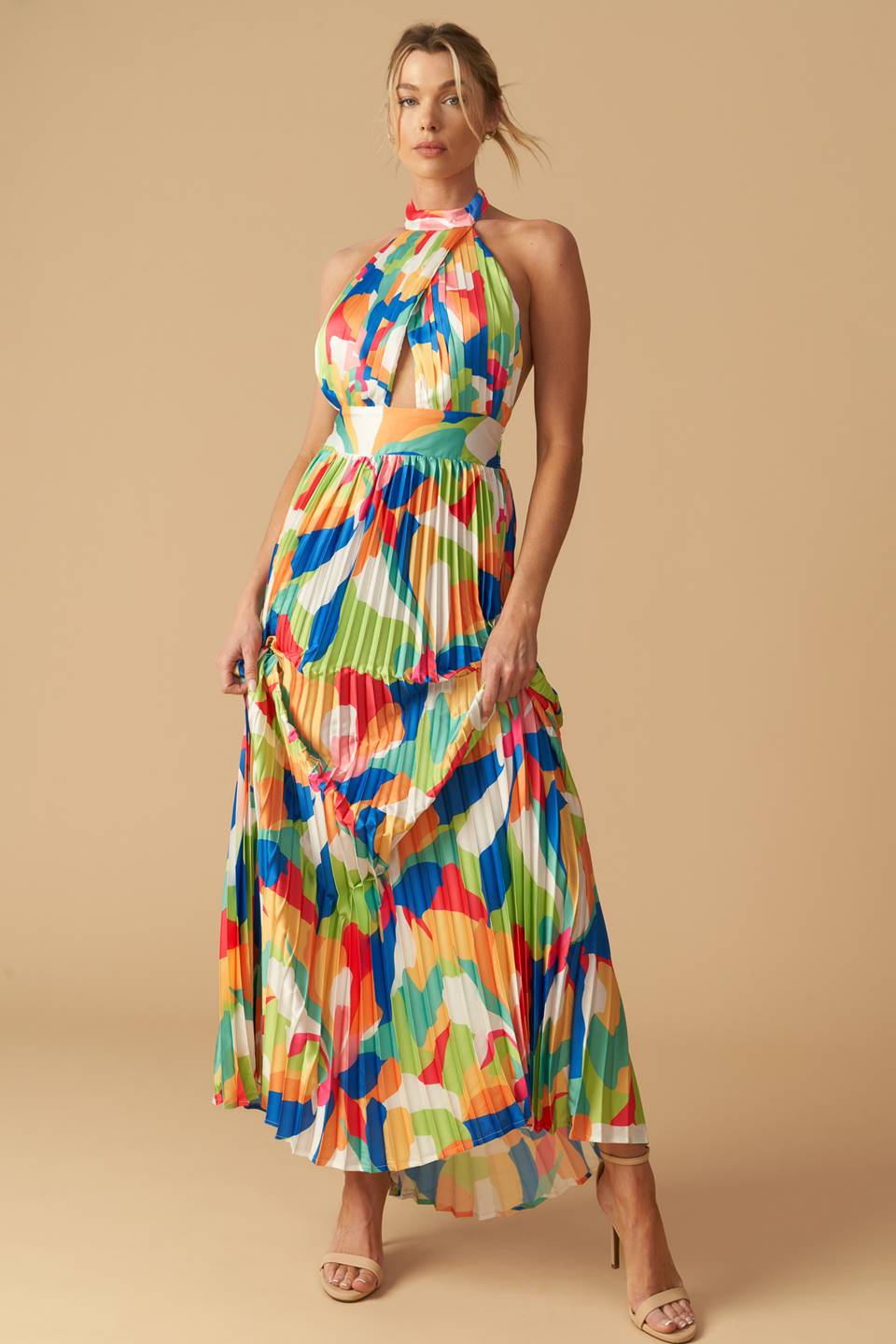 KEEP BLOOMING WOVEN MAXI DRESS - MaraFormigone