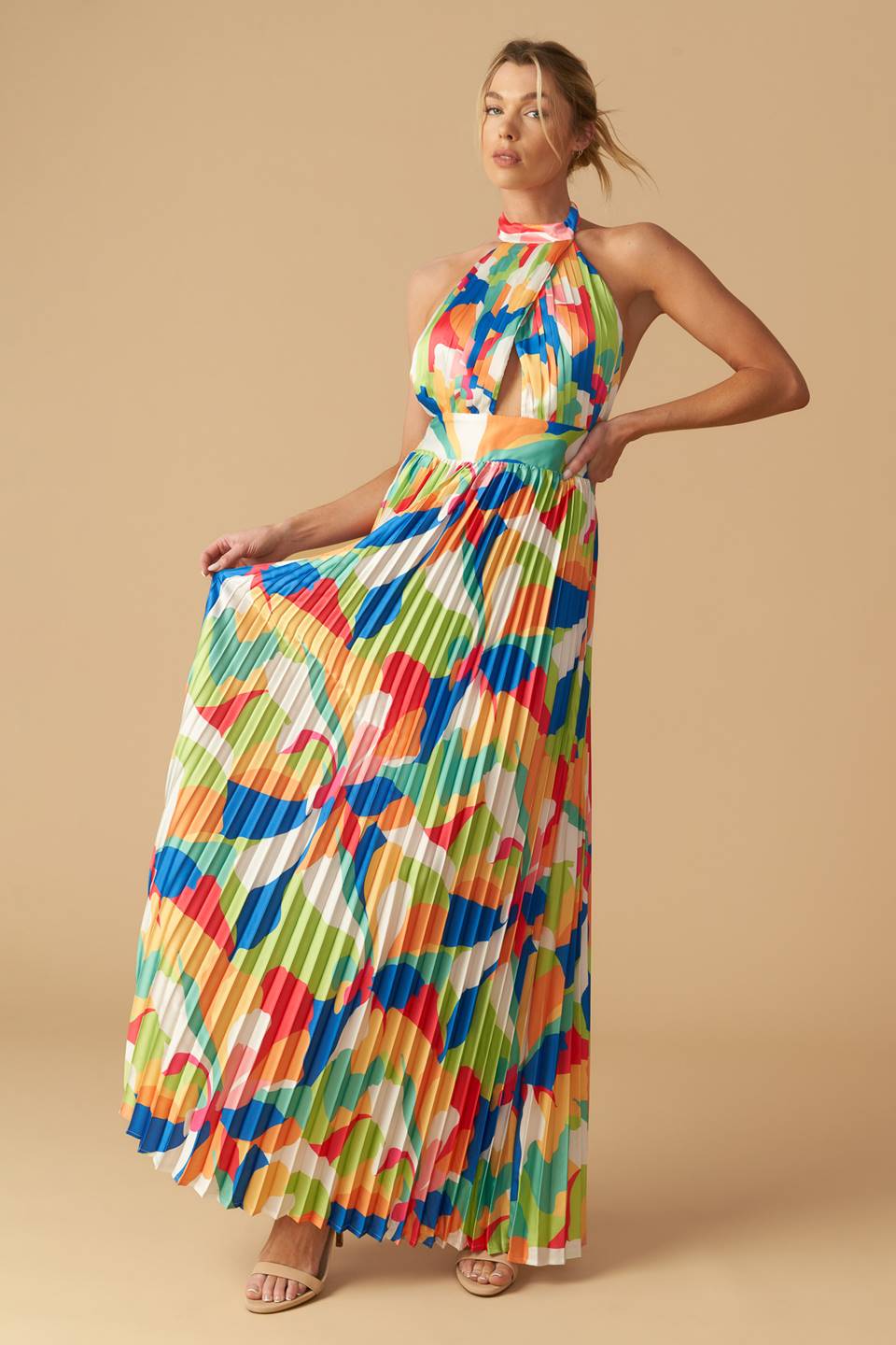 KEEP BLOOMING WOVEN MAXI DRESS - MaraFormigone