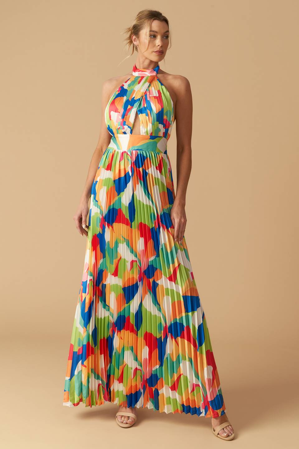 KEEP BLOOMING WOVEN MAXI DRESS - MaraFormigone