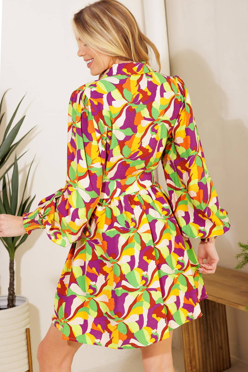 O MUNDO É SEU VESTIDO MINI DE TECIDO