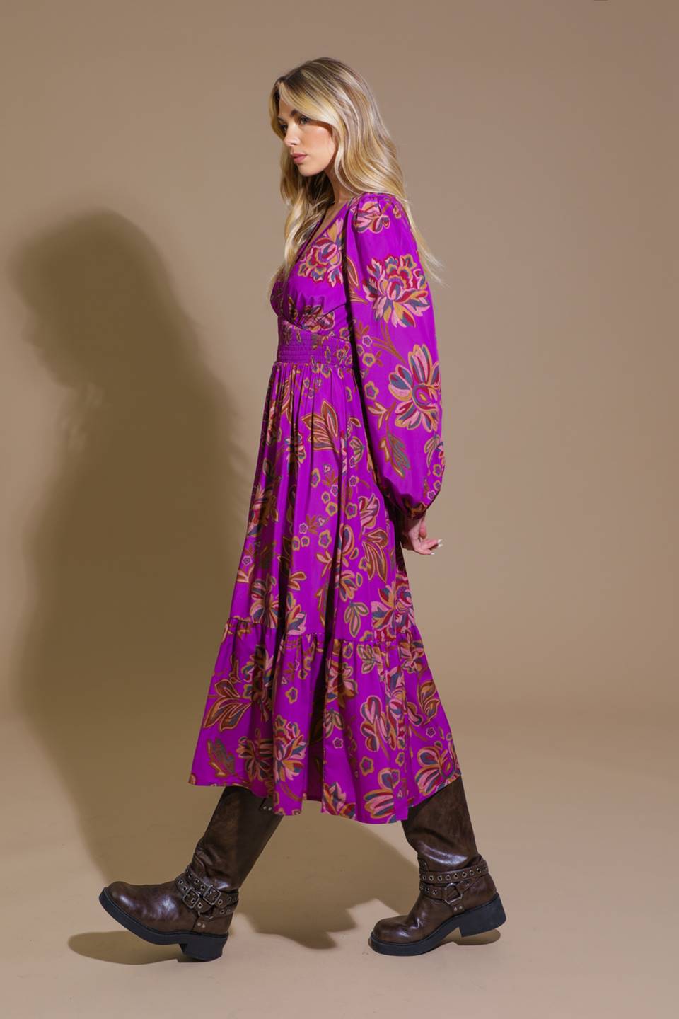 ELEGANTLY ELEVATED WOVEN MIDI DRESS - MaraFormigone