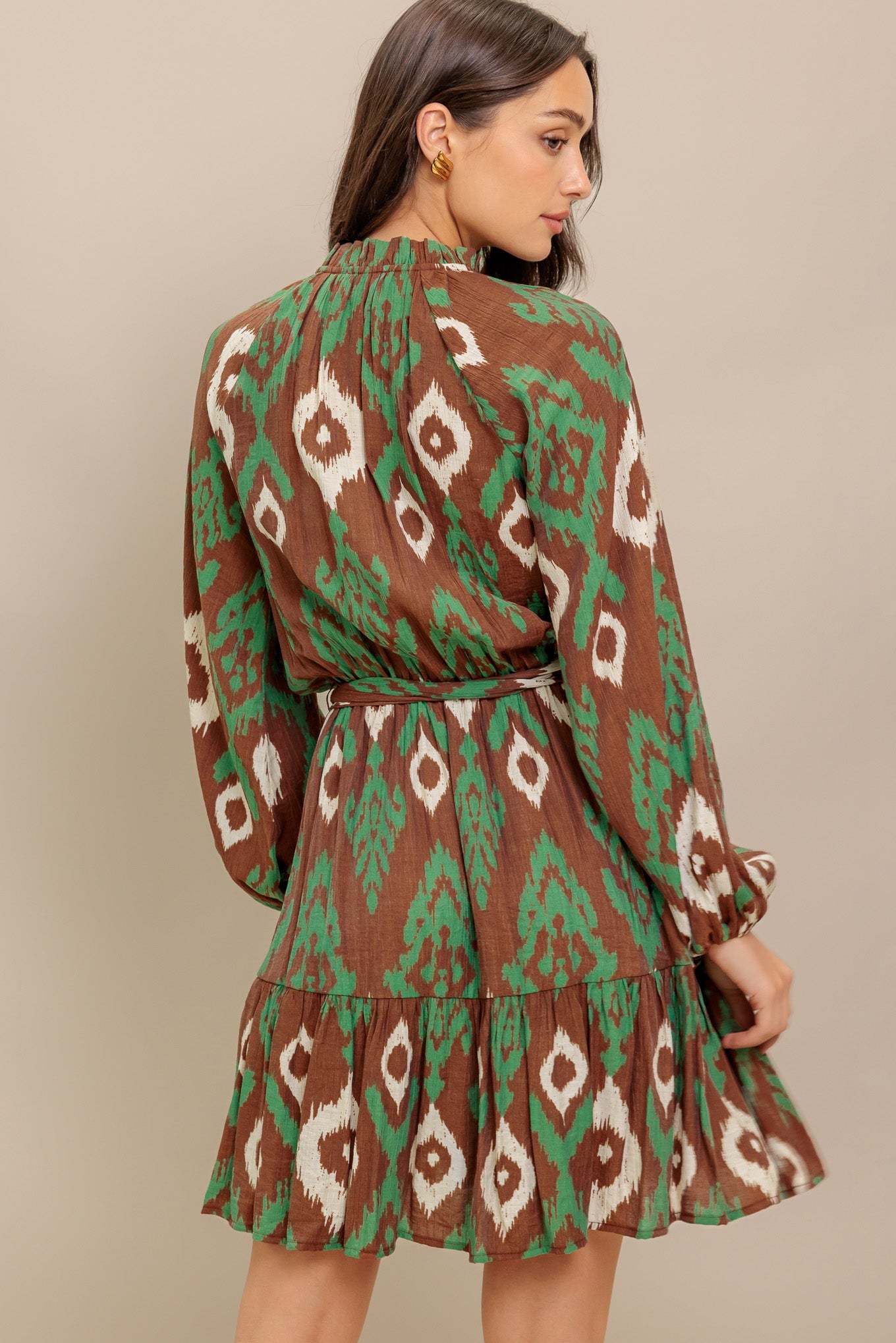 MINIVESTIDO TEJIDO TERRACOTA SALVAJE