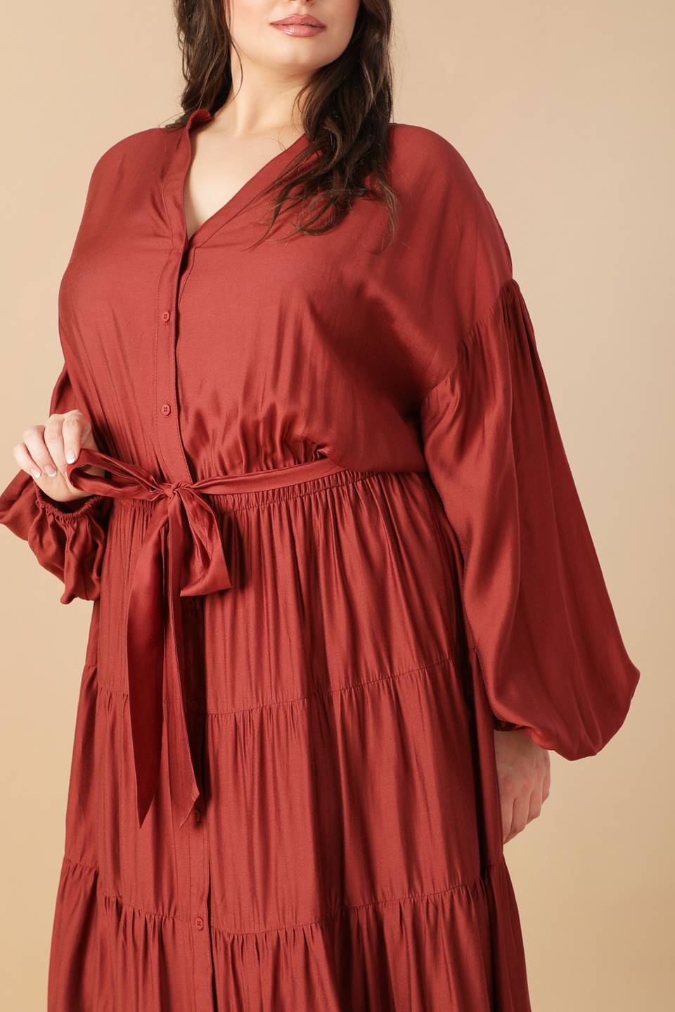 VESTIDO MAXI DE TECIDO PERFEITO PARA POTENCIAL