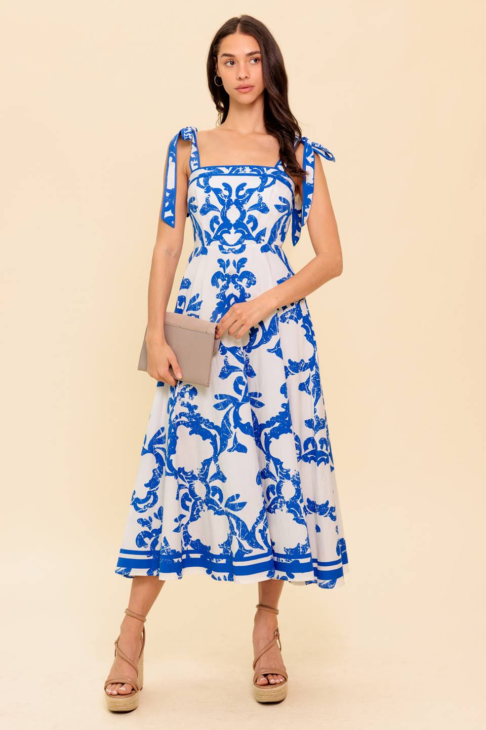 ADAIR PASSPORT TO THE SUN WOVEN MIDI DRESS - MaraFormigone