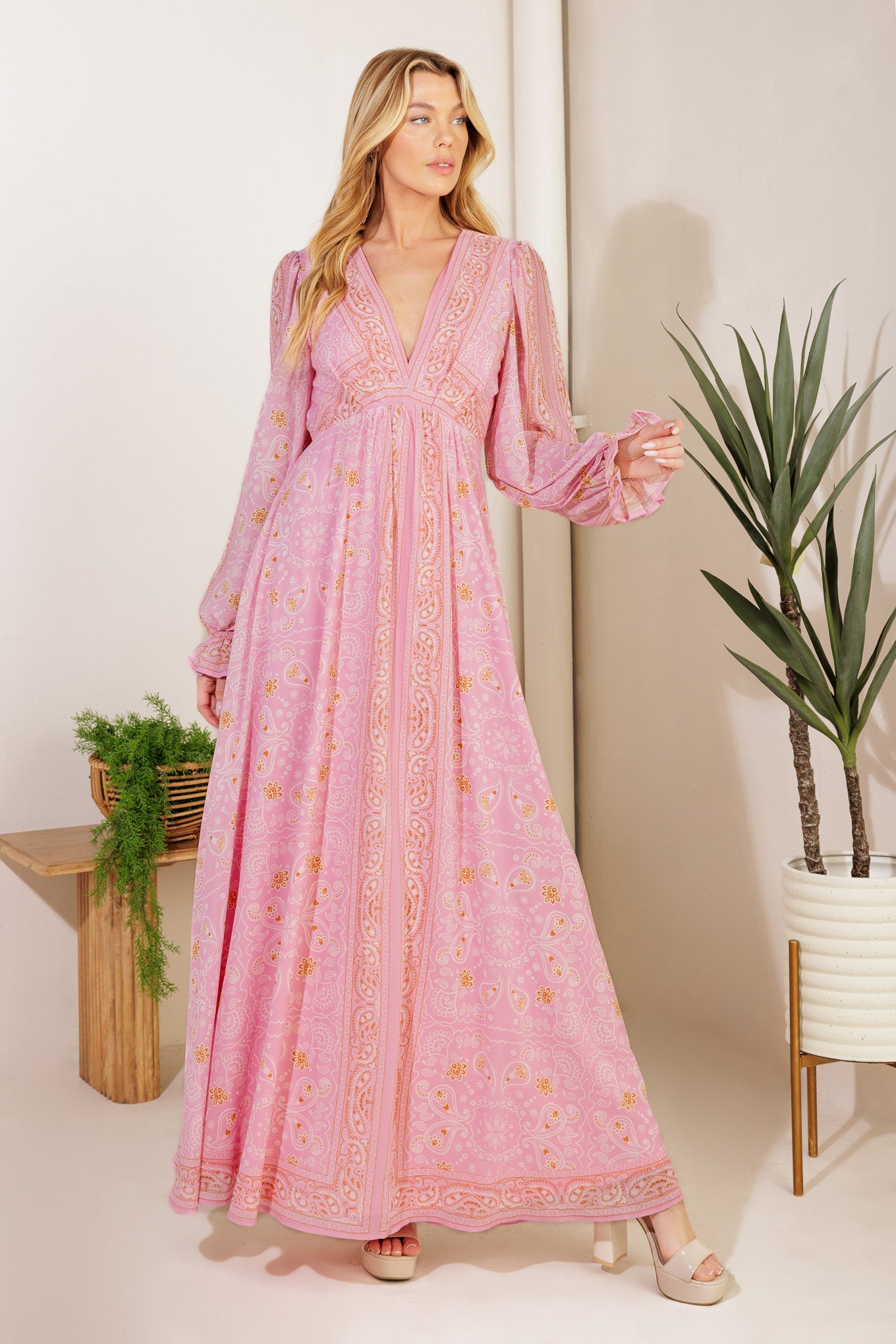RIPPLES OF TIME WOVEN MAXI DRESS - MaraFormigone