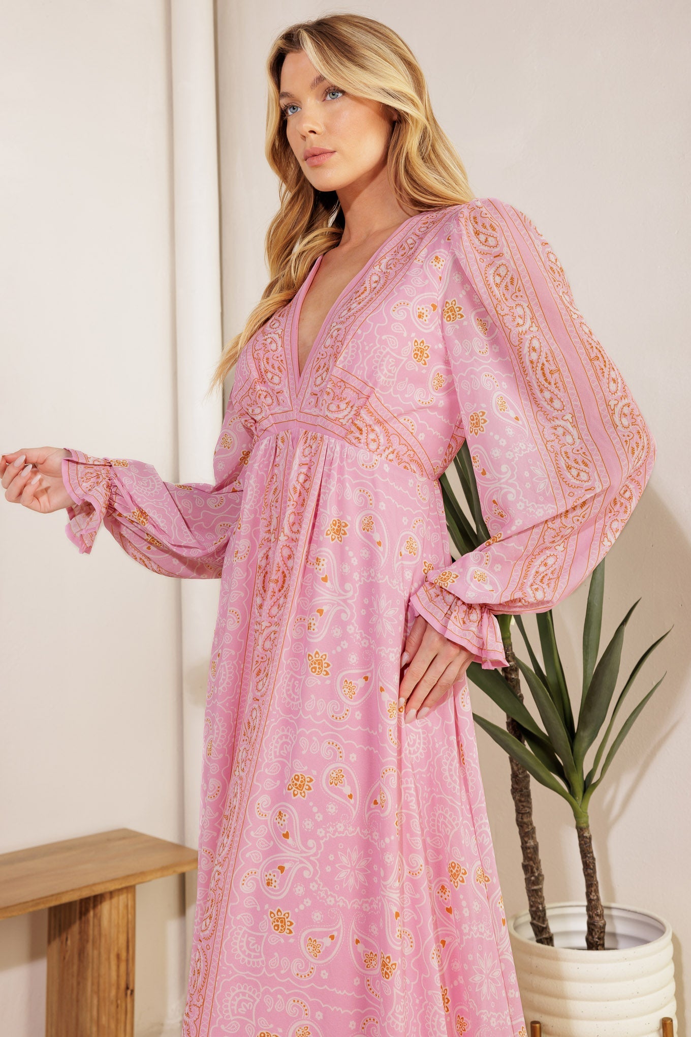 RIPPLES OF TIME WOVEN MAXI DRESS - MaraFormigone