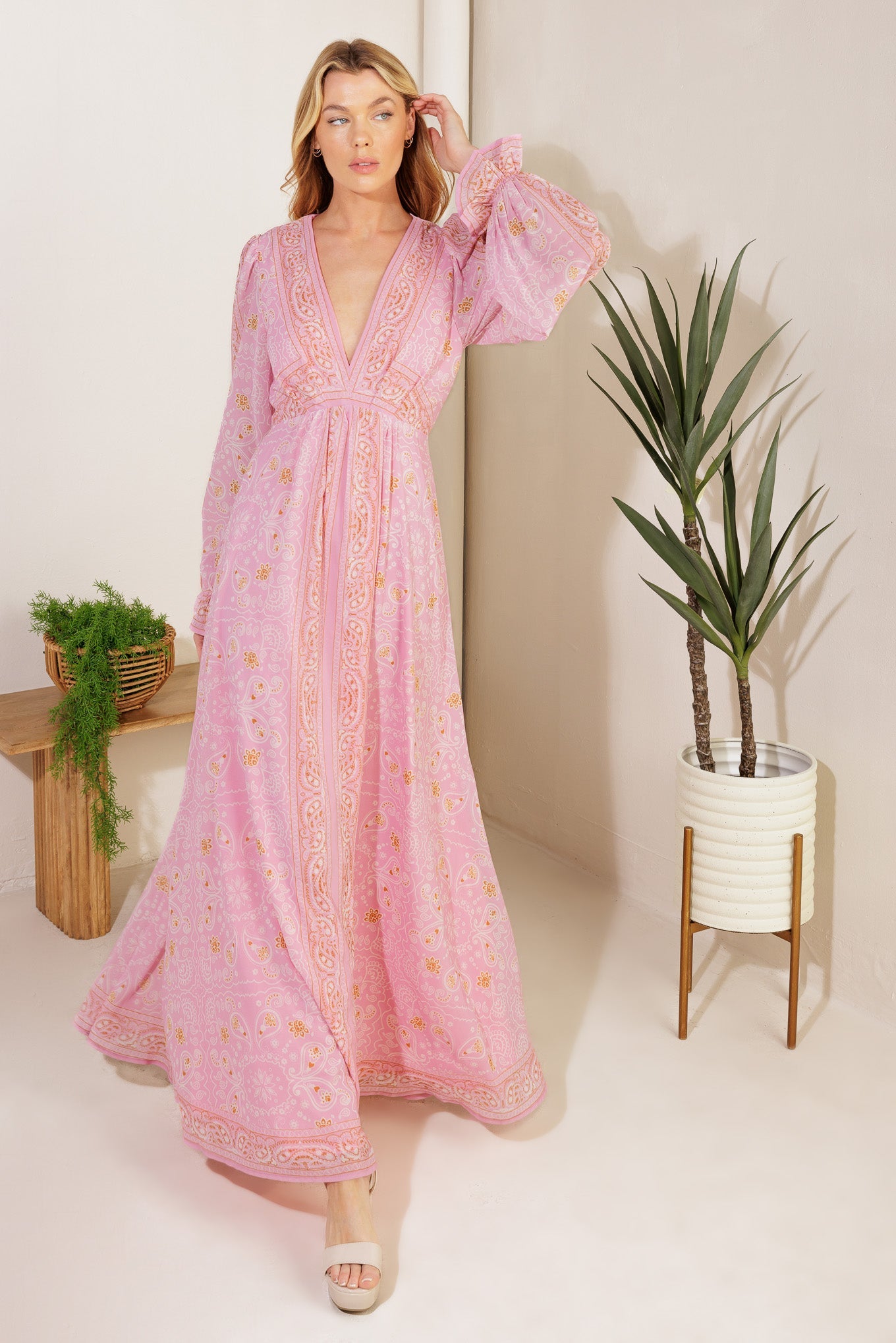RIPPLES OF TIME WOVEN MAXI DRESS - MaraFormigone