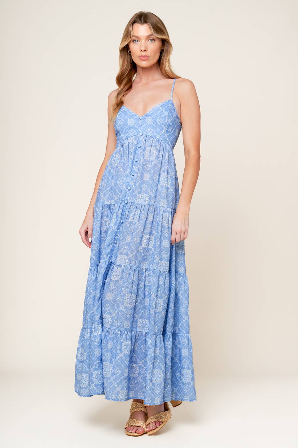VESTIDO MAXI HAZY DAYS DE TECIDO