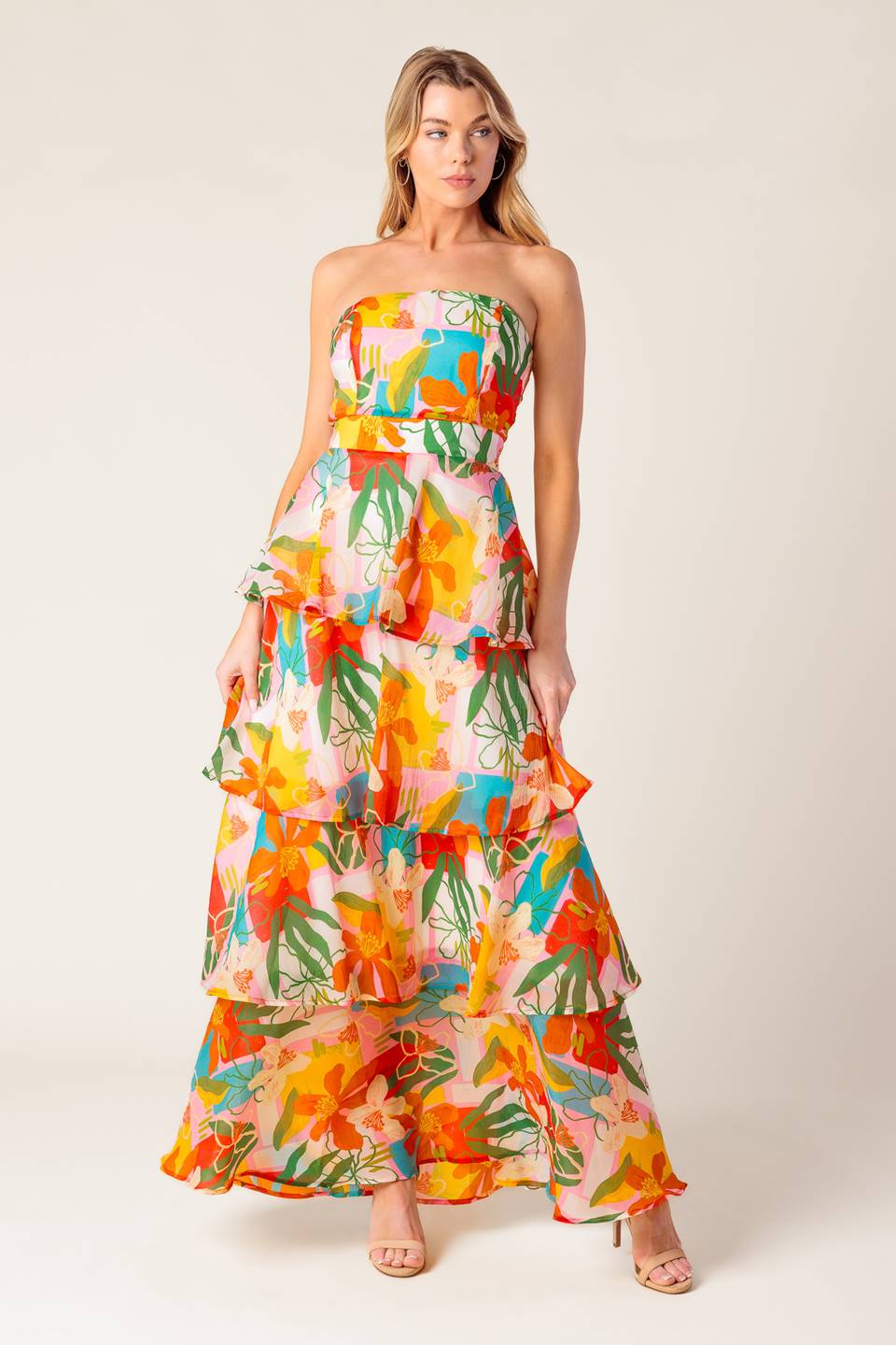 HALF PAST SUNSET WOVEN MAXI DRESS - MaraFormigone