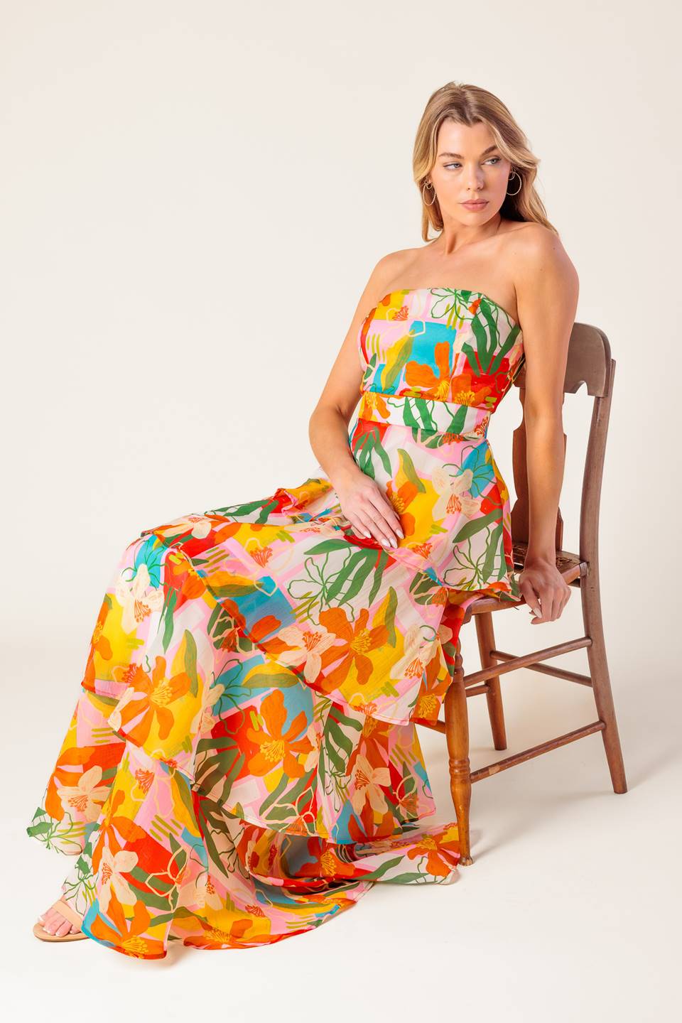HALF PAST SUNSET WOVEN MAXI DRESS - MaraFormigone