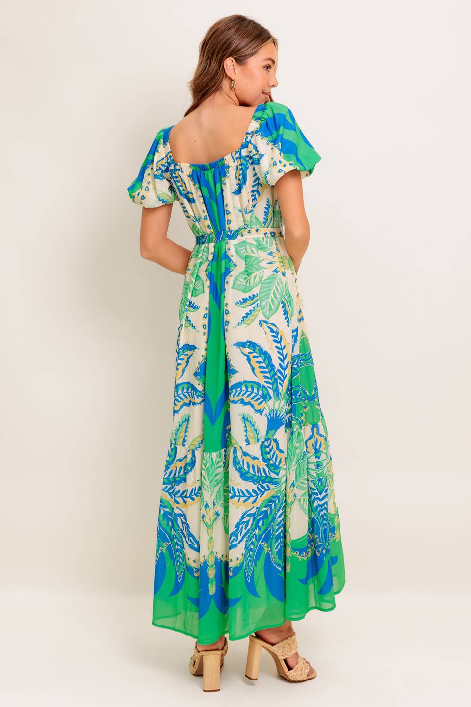 PALM SPRING NIGHTS WOVEN MAXI DRESS - MaraFormigone