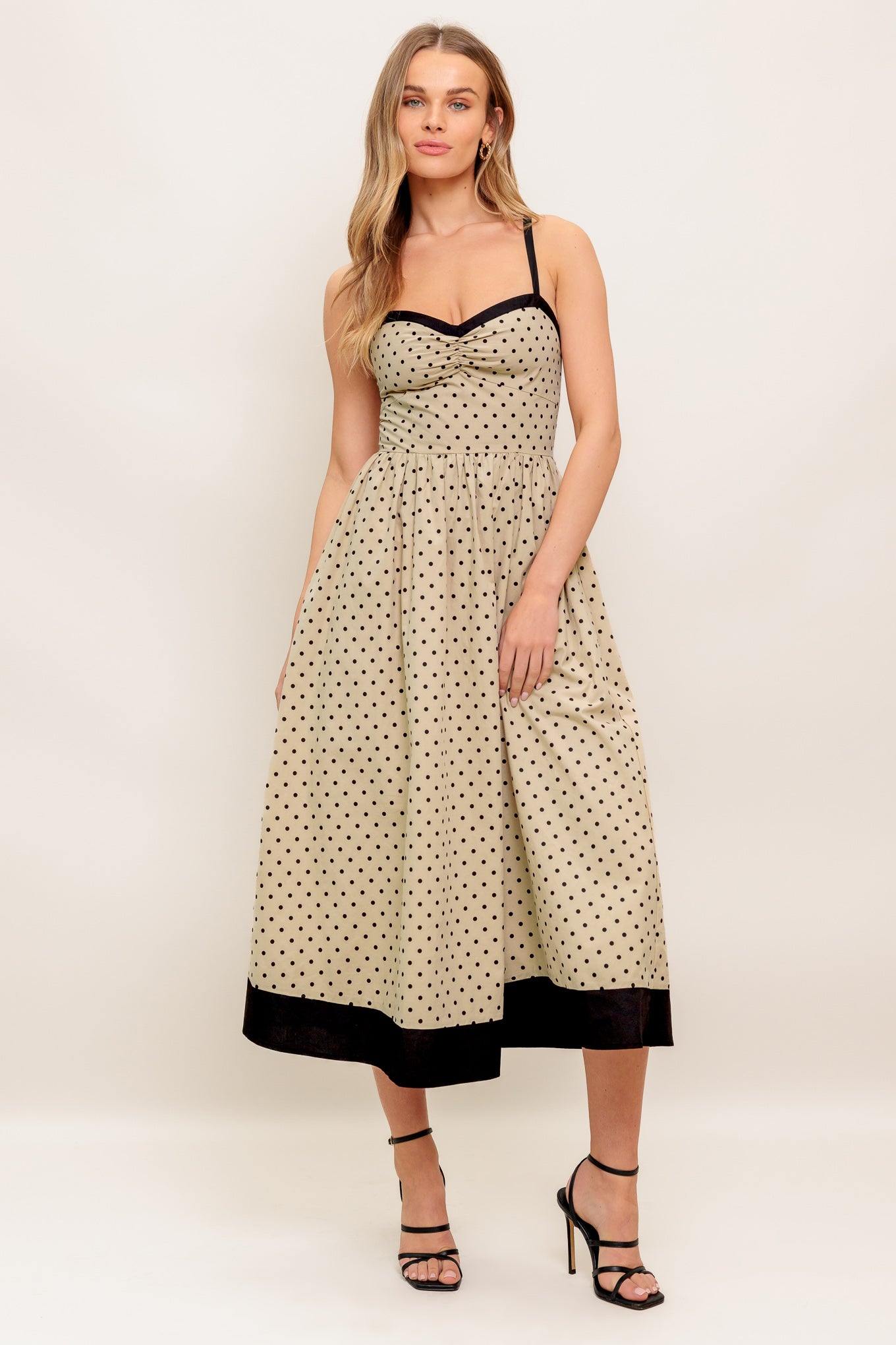 POLKA PASSION WOVEN MAXI DRESS - MaraFormigone