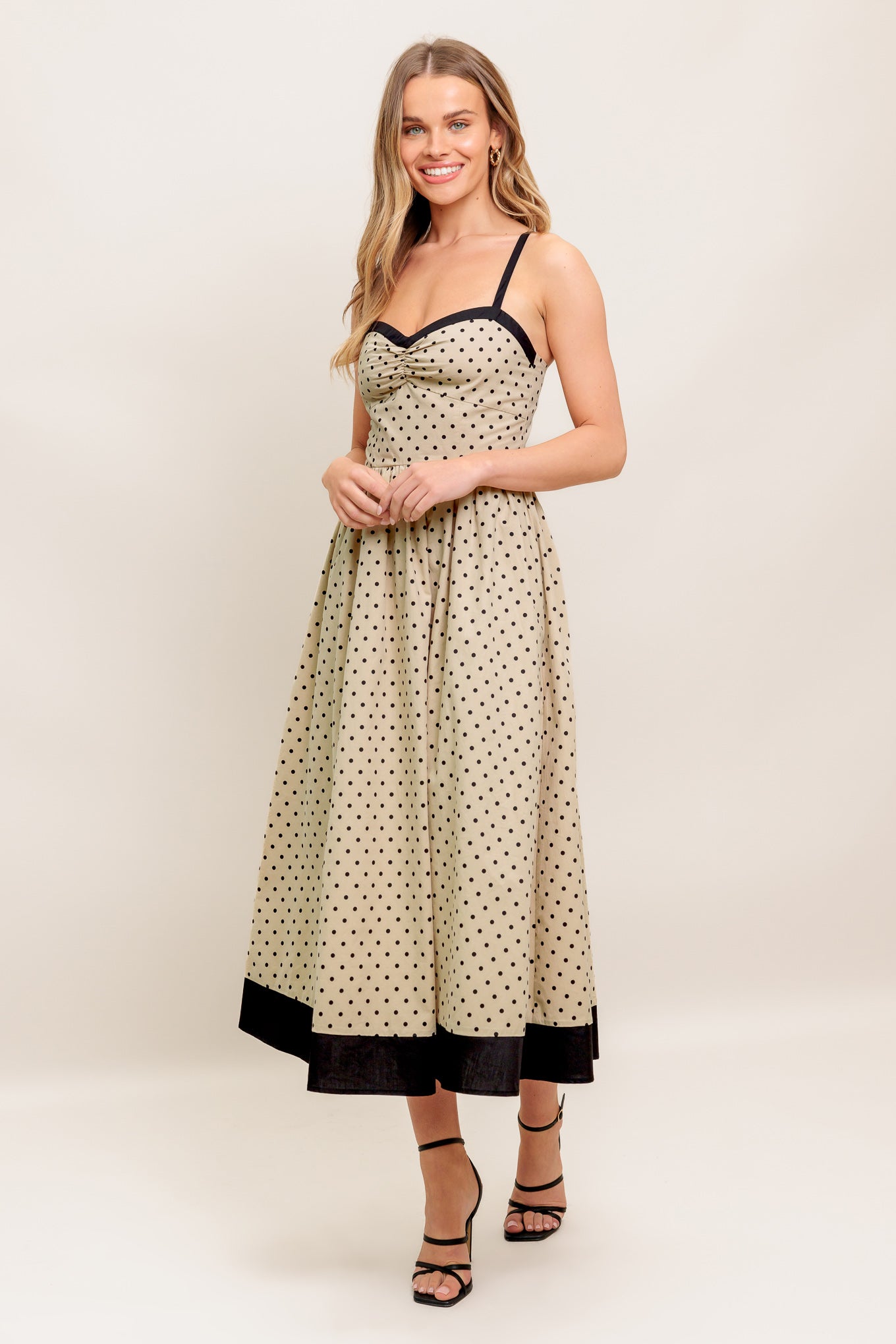 POLKA PASSION WOVEN MAXI DRESS - MaraFormigone