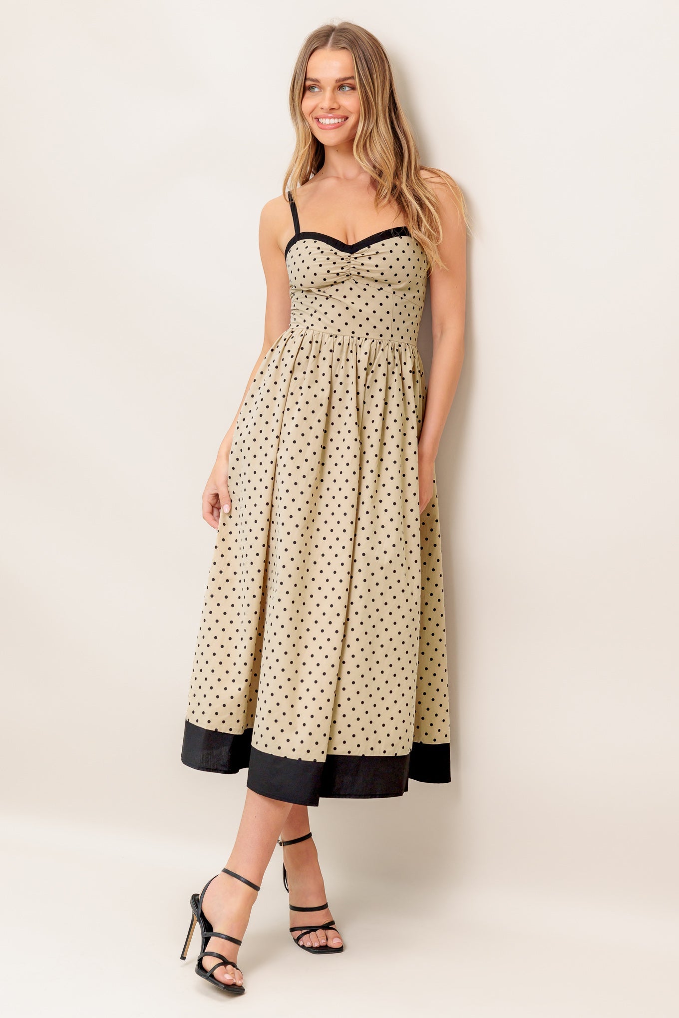 POLKA PASSION WOVEN MAXI DRESS - MaraFormigone